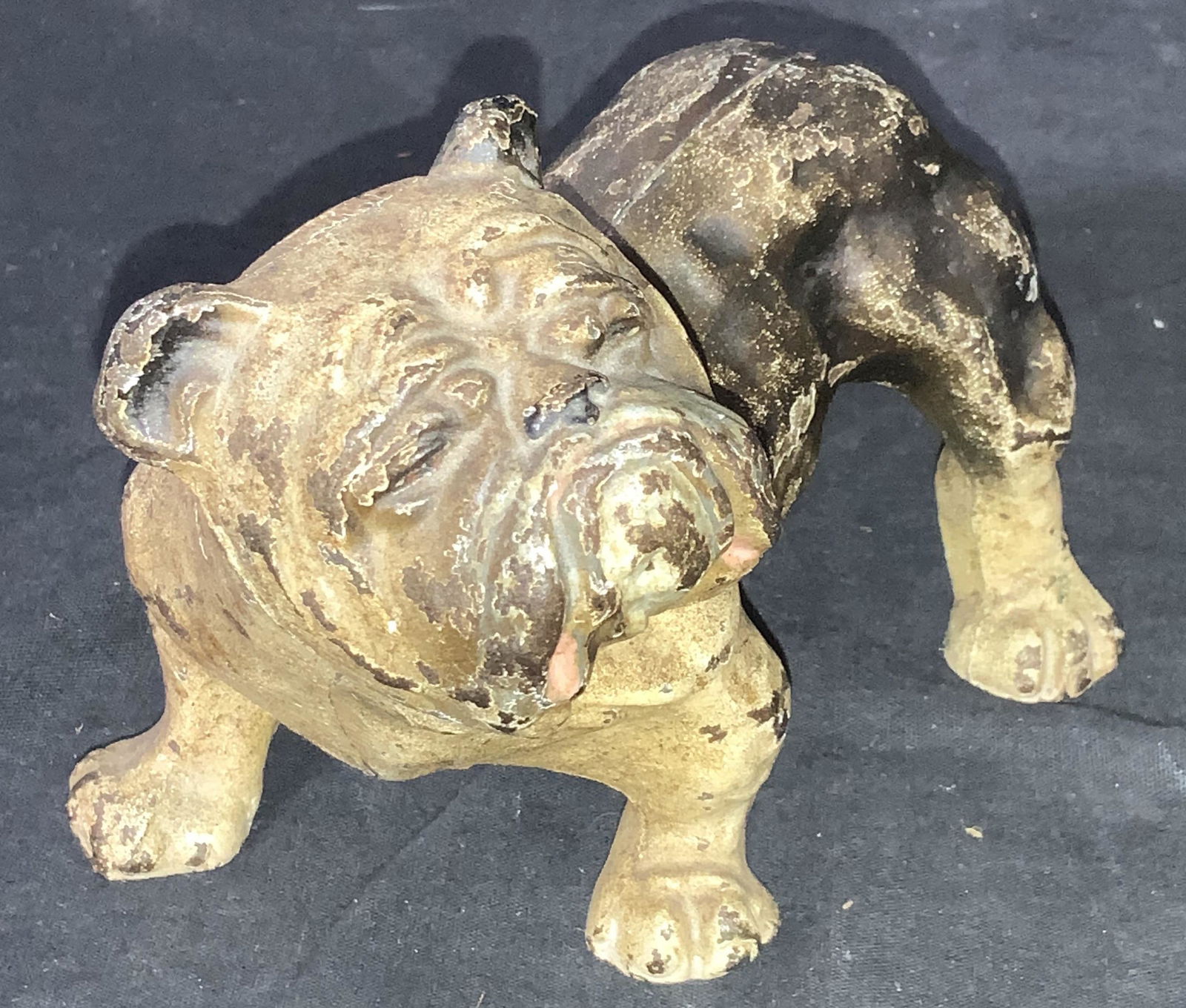 Enameled Iron Bull Dog Figural Accesory (1 of 10)