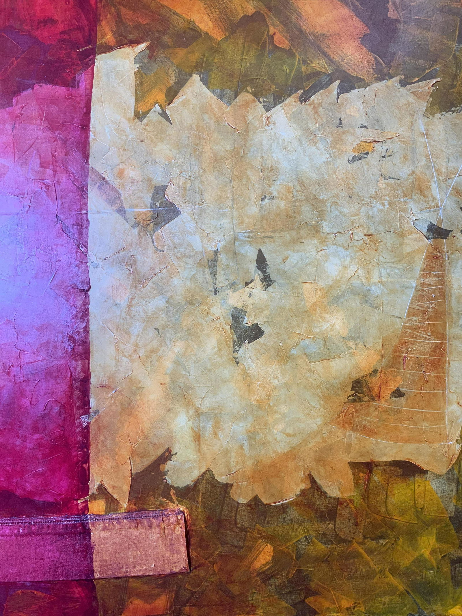 CHRISTINE VANNIER Signed Mixed Media Painting (1 of 10)