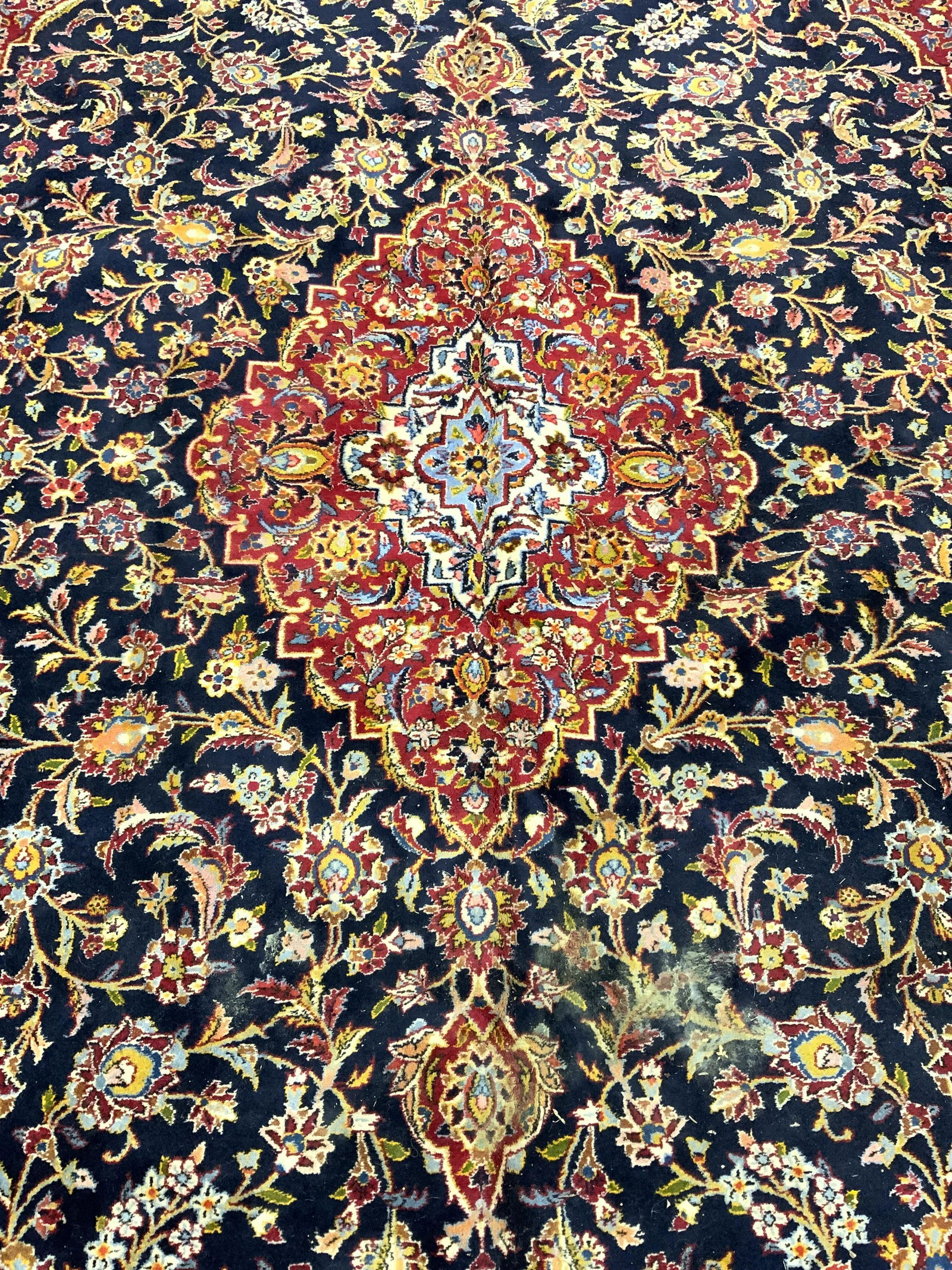 Vintage Oversized Oriental Handmade Wool Rug (1 of 10)