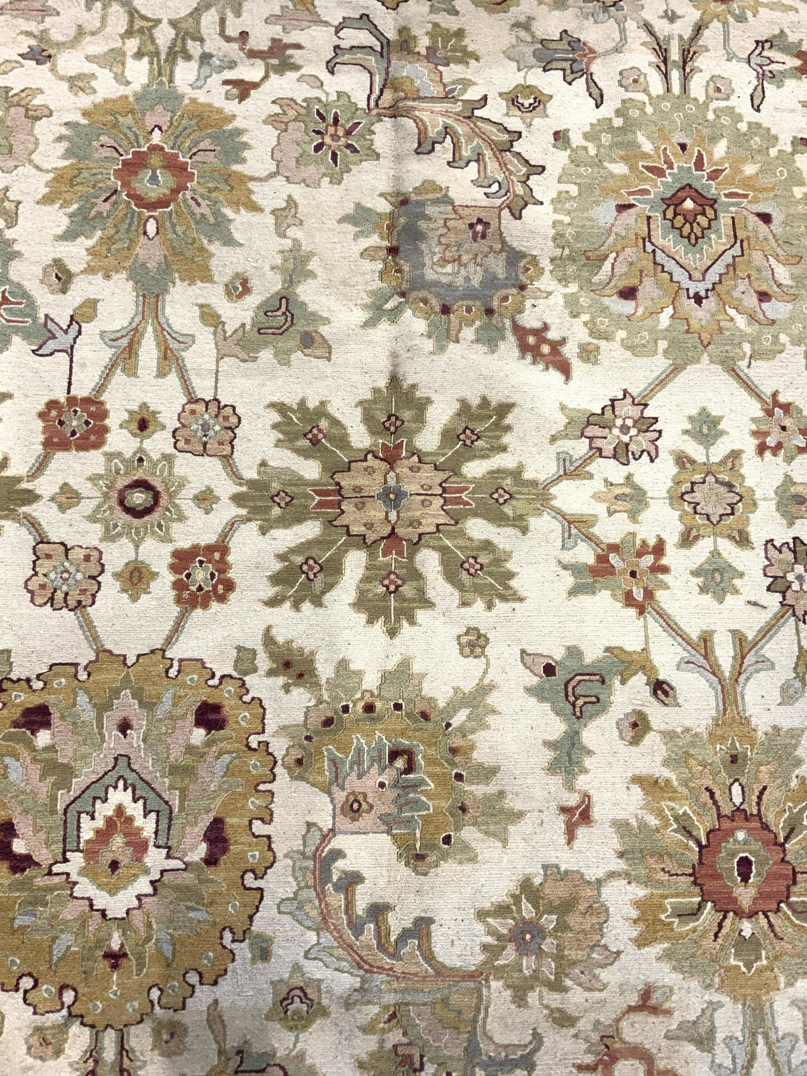 Vintage Handmade Oriental Fringed Wool Rug (1 of 10)