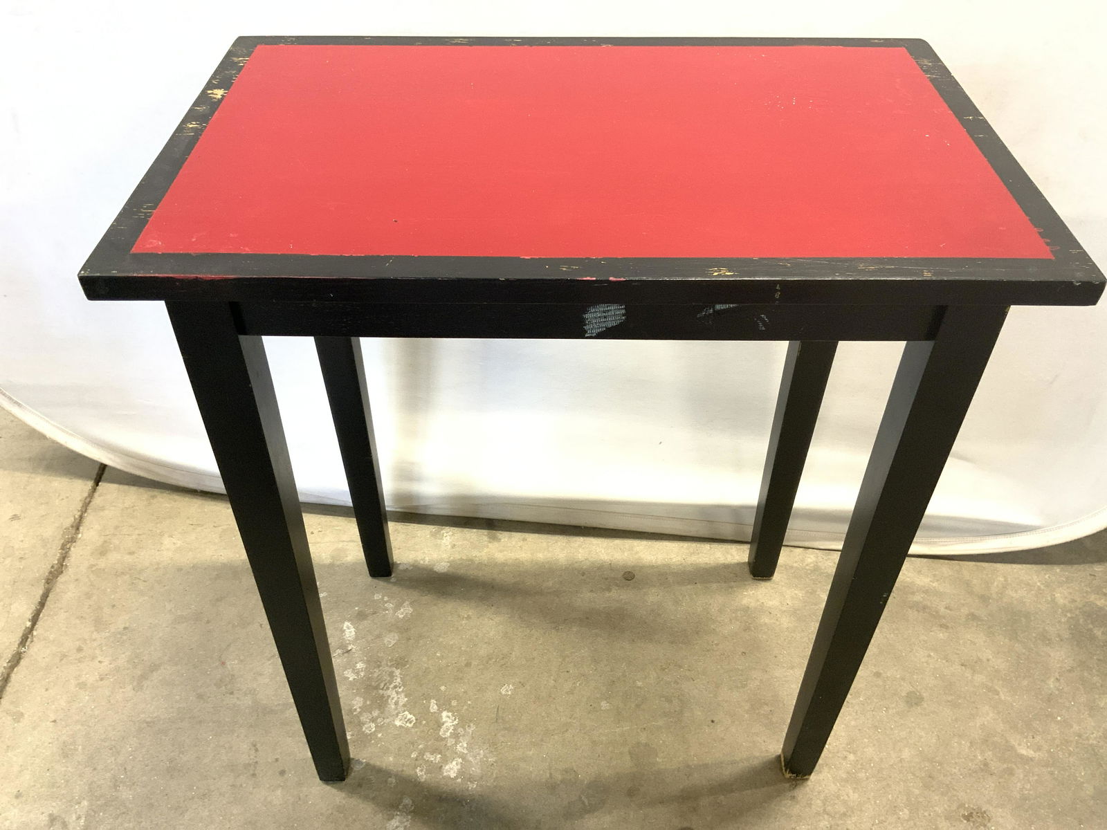 Vintage Wooden Side Table W Rectangular Top (1 of 10)