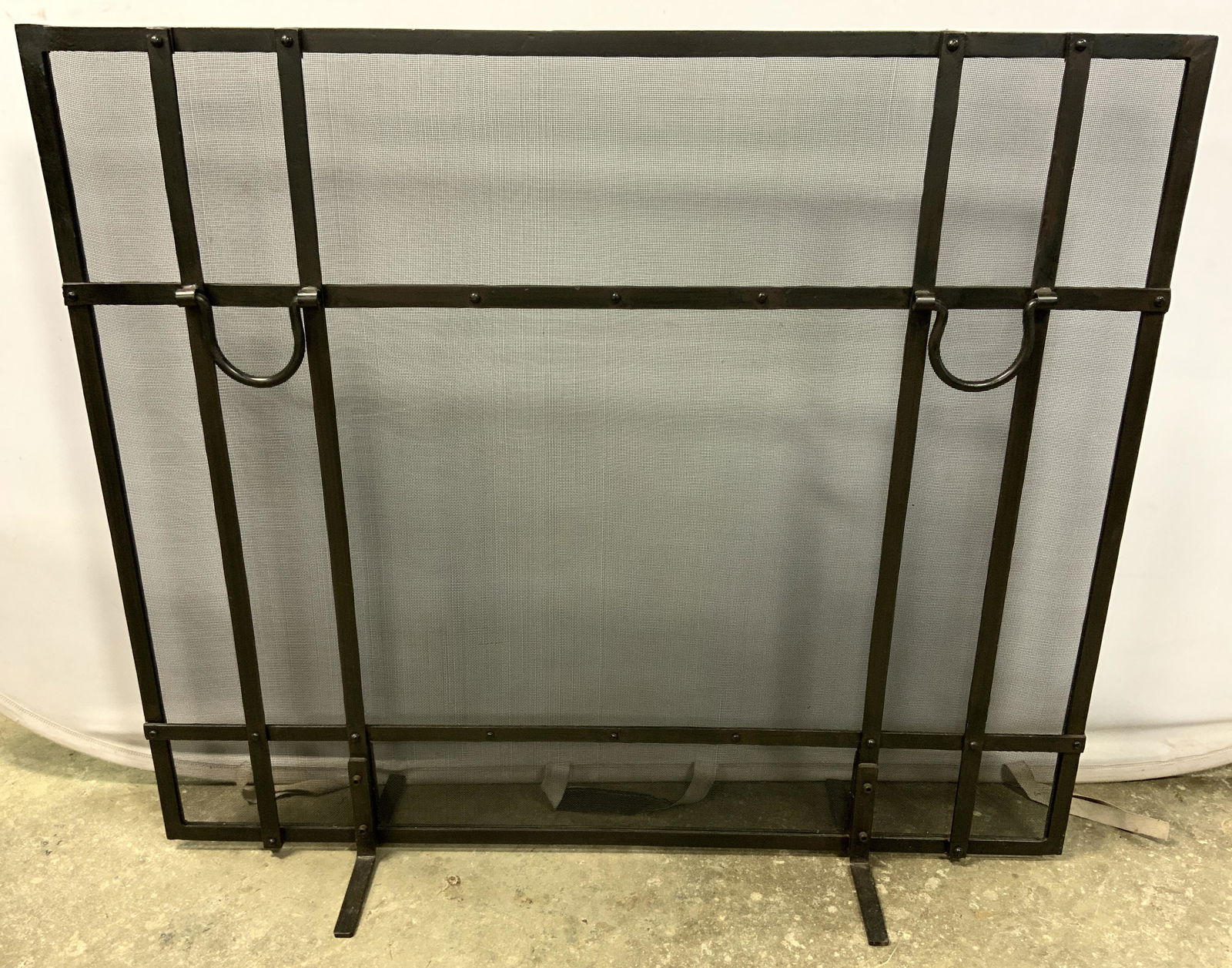 Large Iron Fireplace Screen (1 of 10)