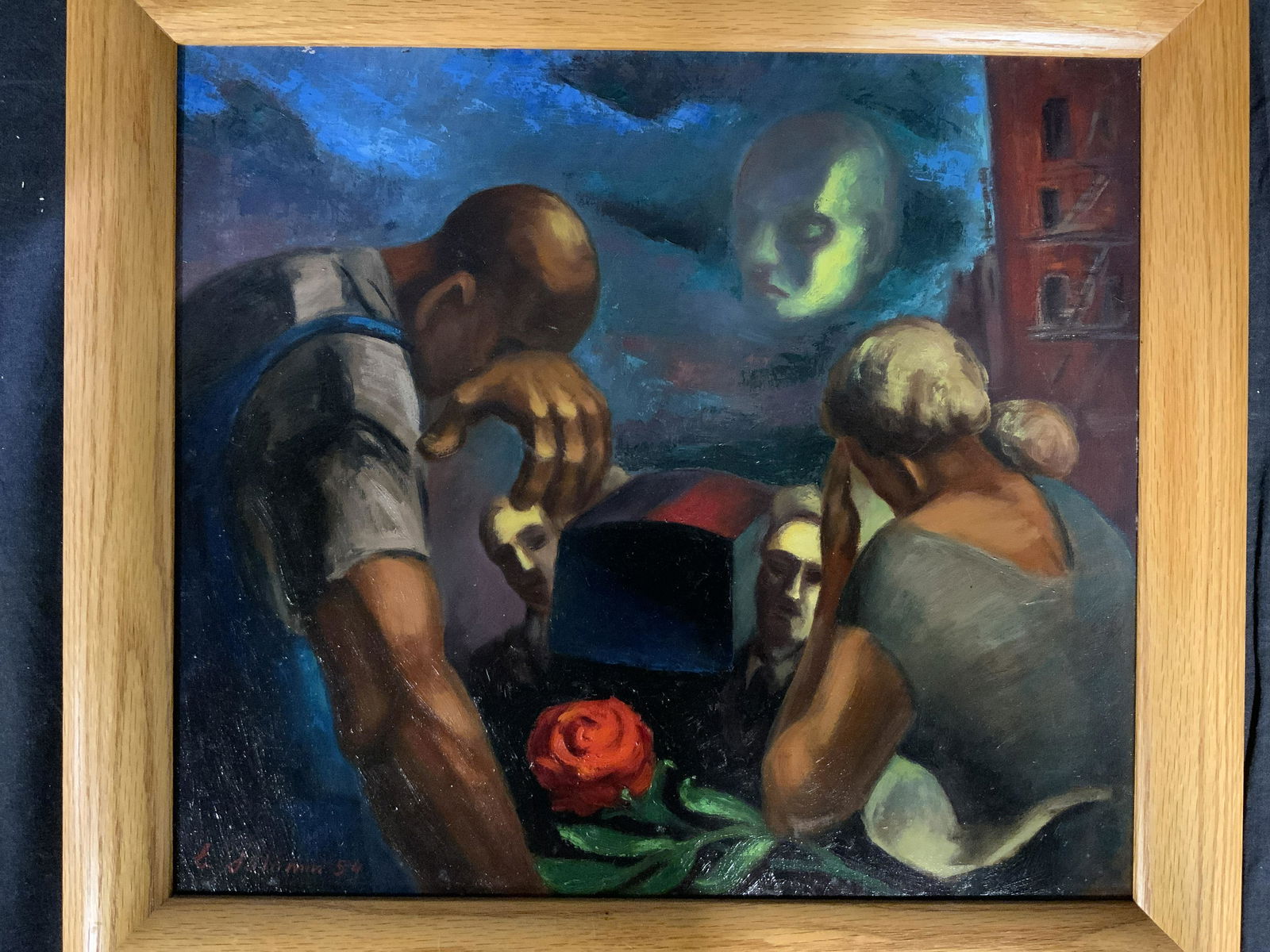 EUGENE SALAMIN Signed Oil on Panel, 1954 (1 of 10)