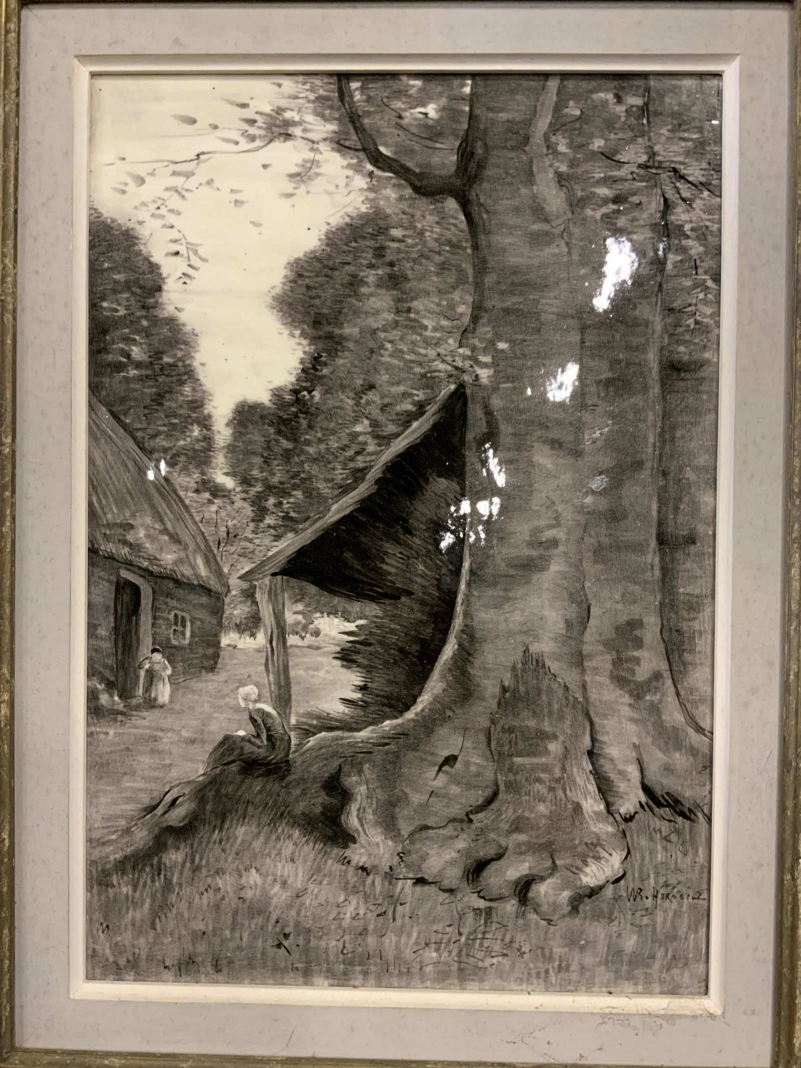 WR HORSSEN Signed Ceramic Tile Artwork (1 of 7)