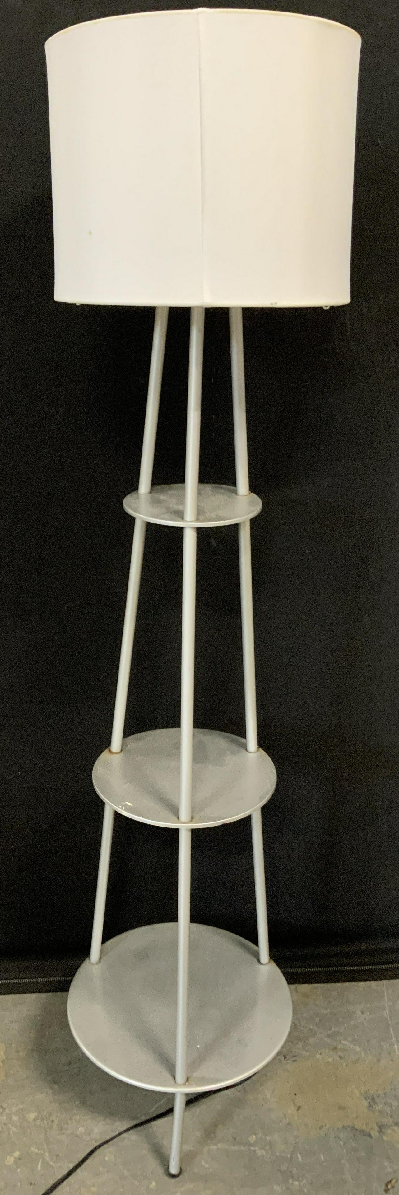 Tripod Style 3 Tier Floor Lamp W Shade (1 of 9)