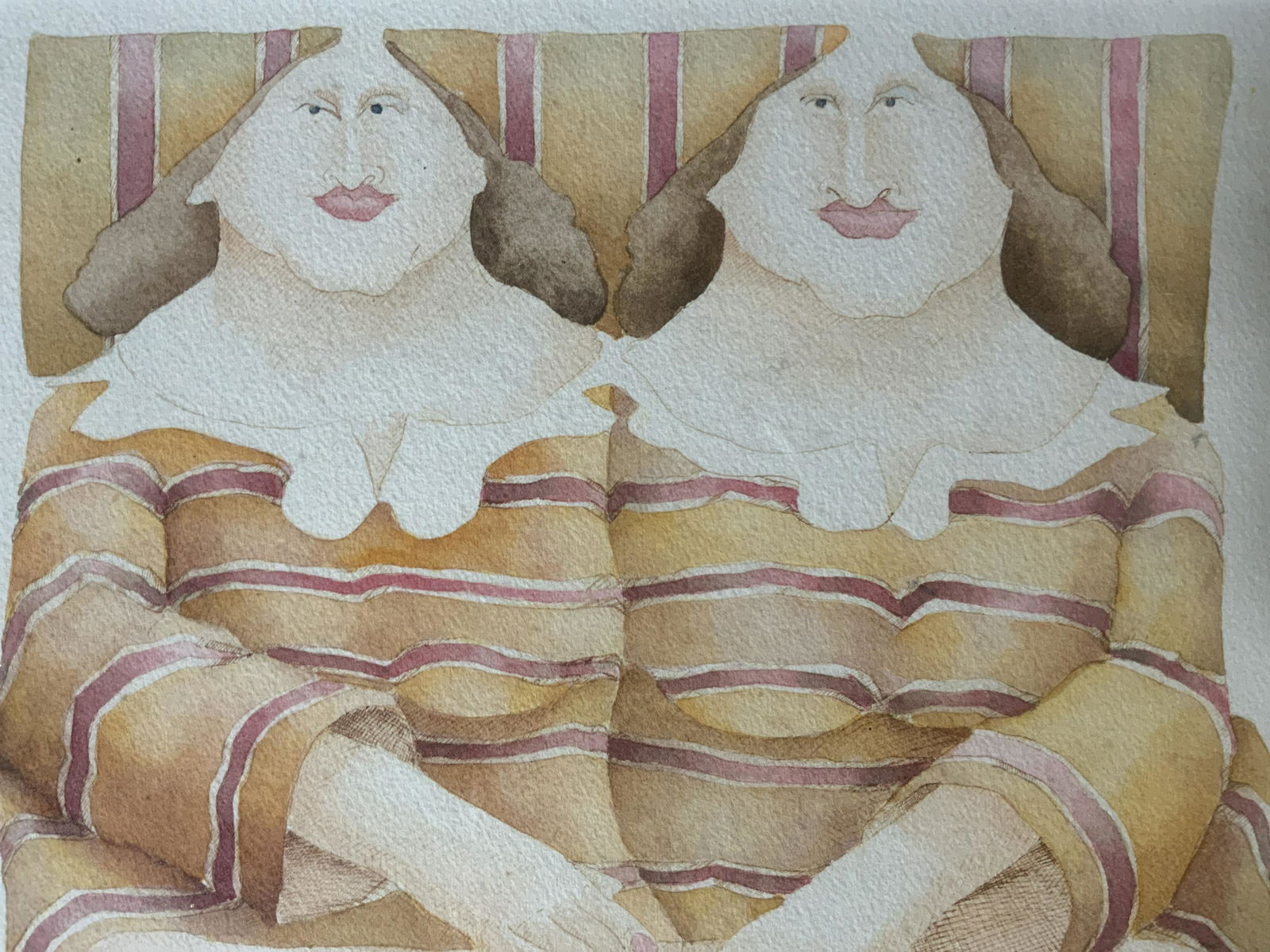 STEVEN KATZ Signed Watercolor Painting (1 of 9)