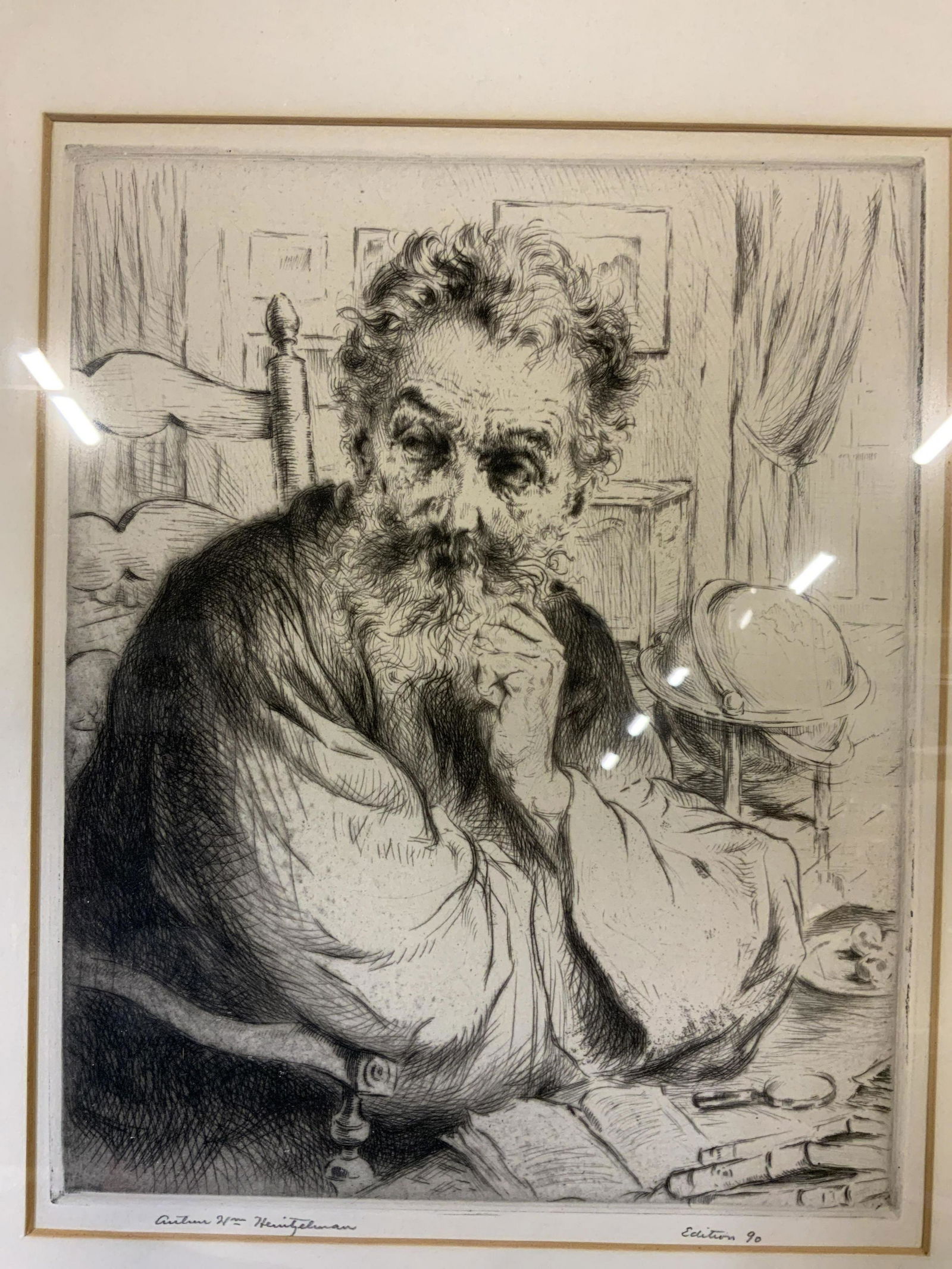 ARTHUR WILLIAM HEINZELMANN Signed Etching (1 of 7)
