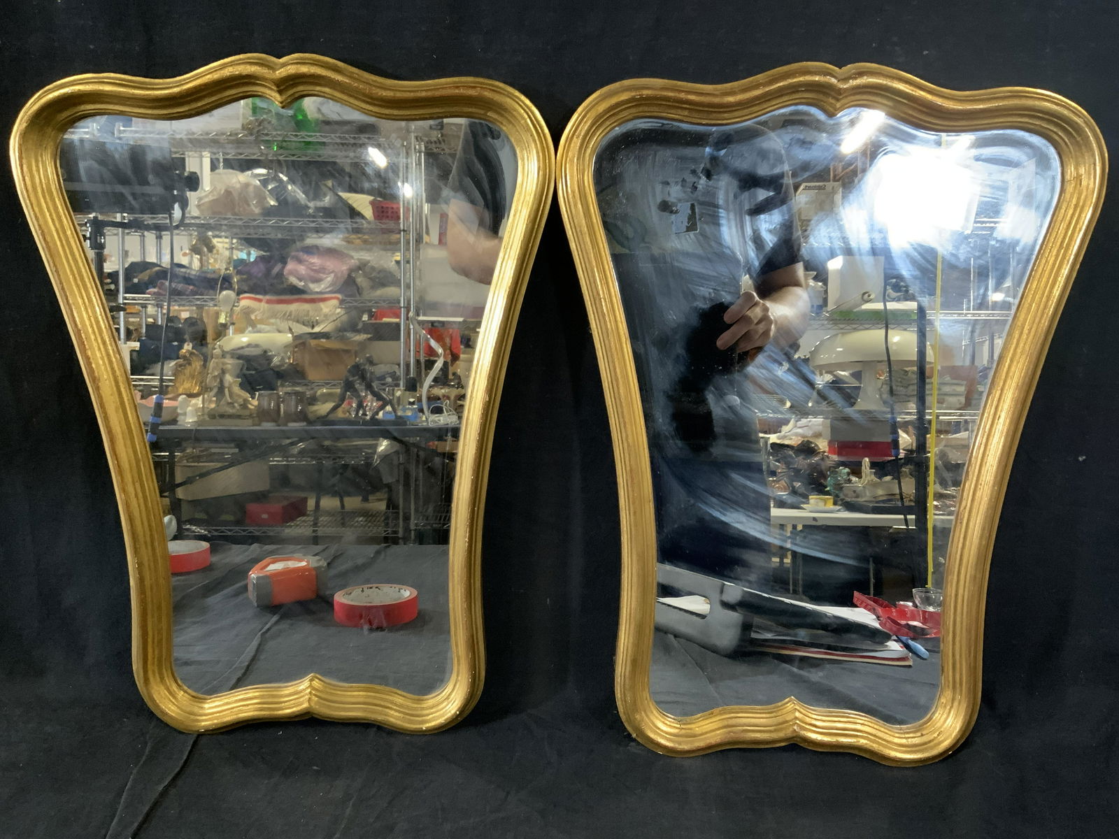 Pair FLORENTIA Gilt Framed Mirrors, Italy (1 of 11)