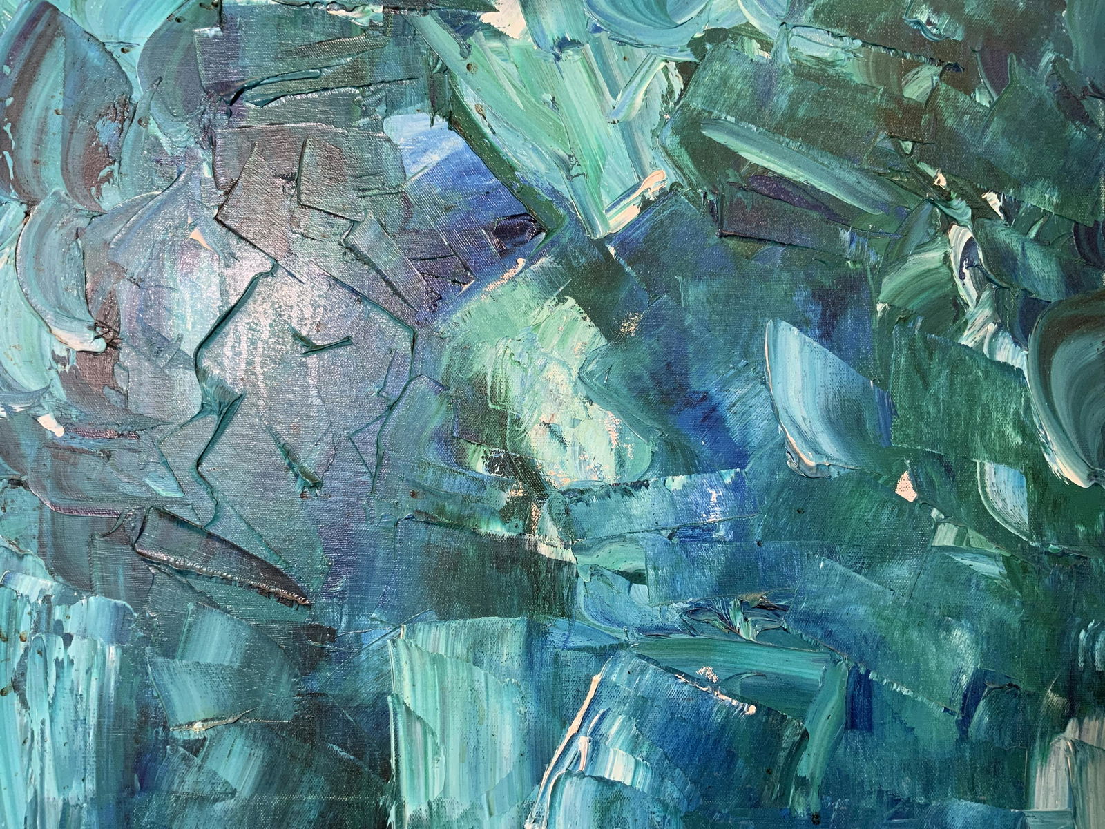 Abstract Oil on Canvas Artwork (1 of 9)