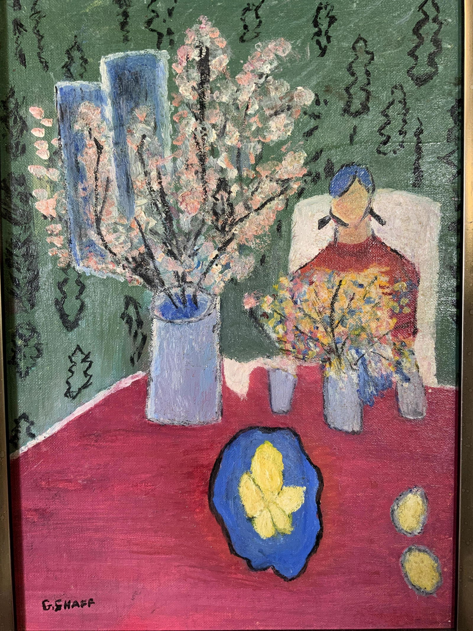 G. SHAFF Still Life Oil on Panel (1 of 11)