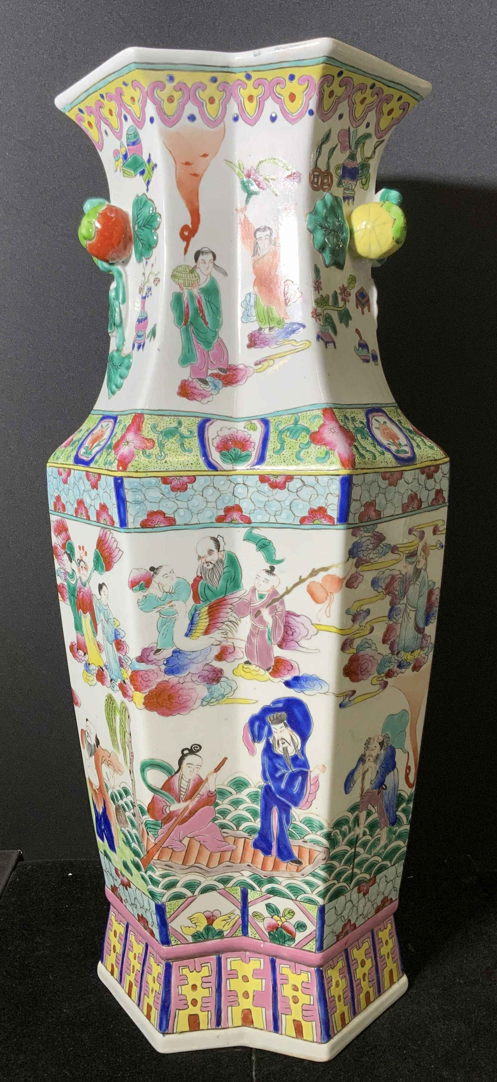 Hand Painted Asian Ceramic Vase (1 of 18)