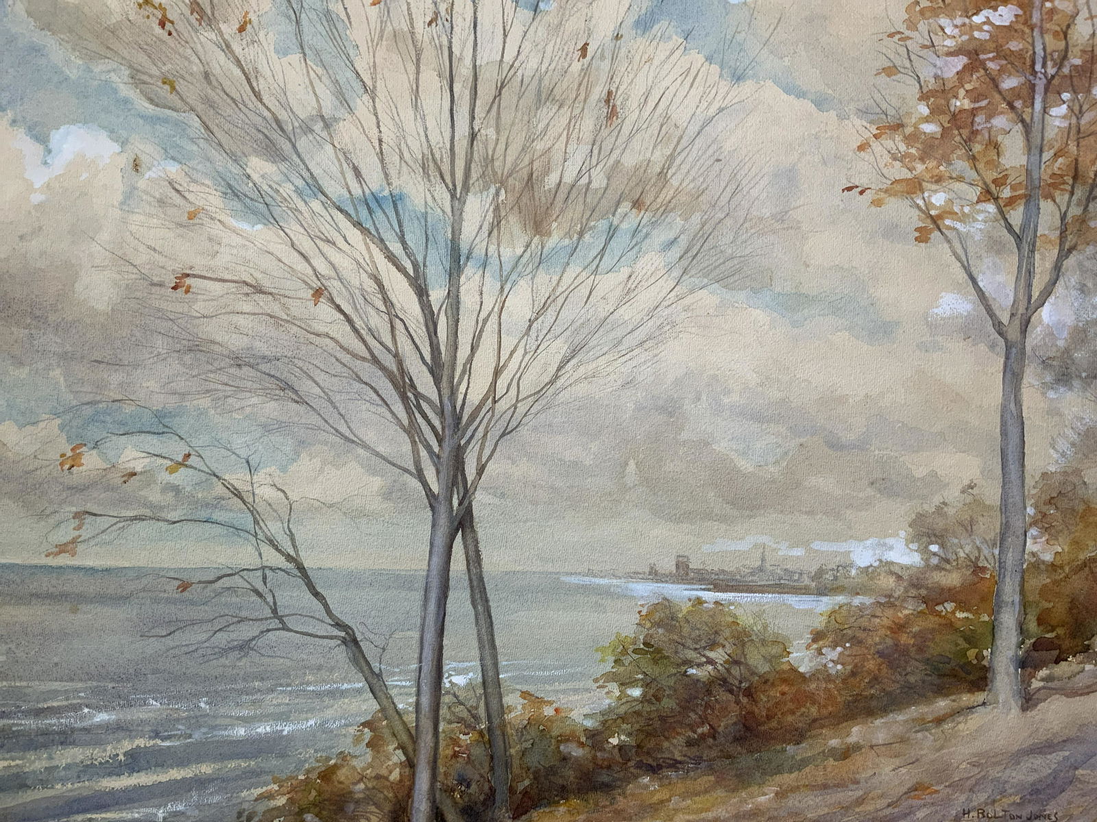 Signed Watercolor Painting Attr to BOLTON JONES: Signed Watercolor Painting Attr to BOLTON JONES, signature to lower right reads ‘H Bolton Jones’, Please Note: All lots that do not carry established documented provenance nor any past record of a