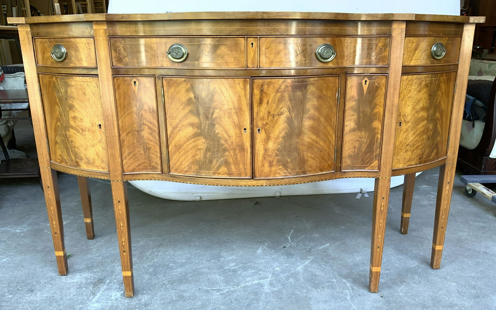 CHARAK Carved Wooden Sideboard (1 of 10)