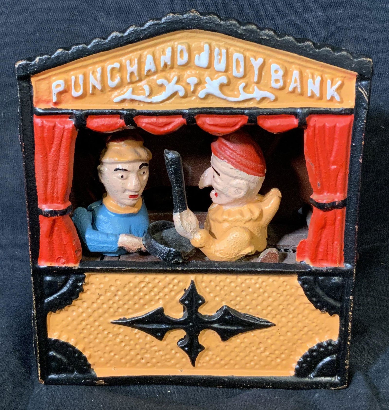 Antique Cast Iron Punch and Judy Bank (1 of 10)