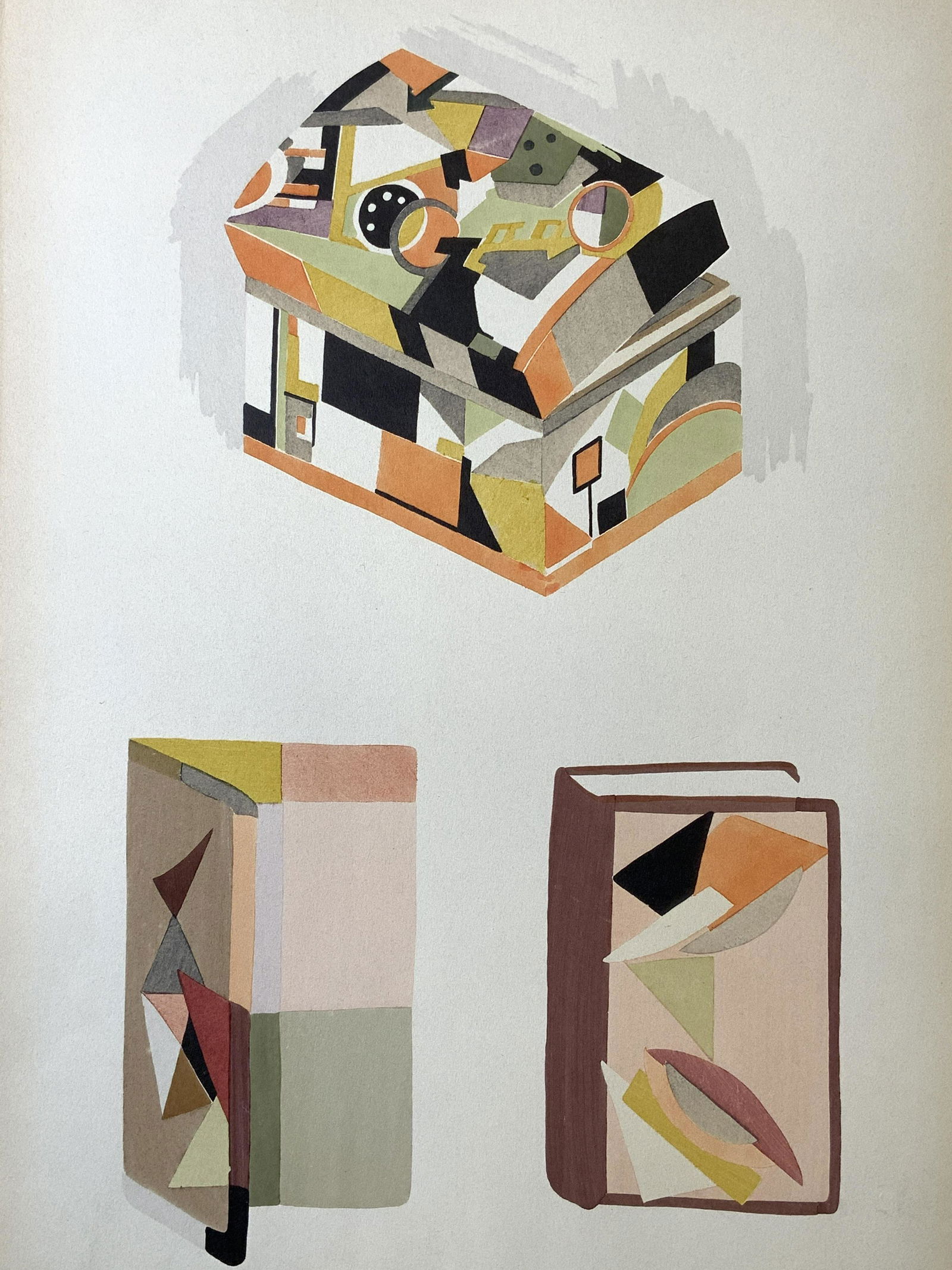 Attributed to SONIA DELAUNAY Signed Porchoir Art (1 of 10)