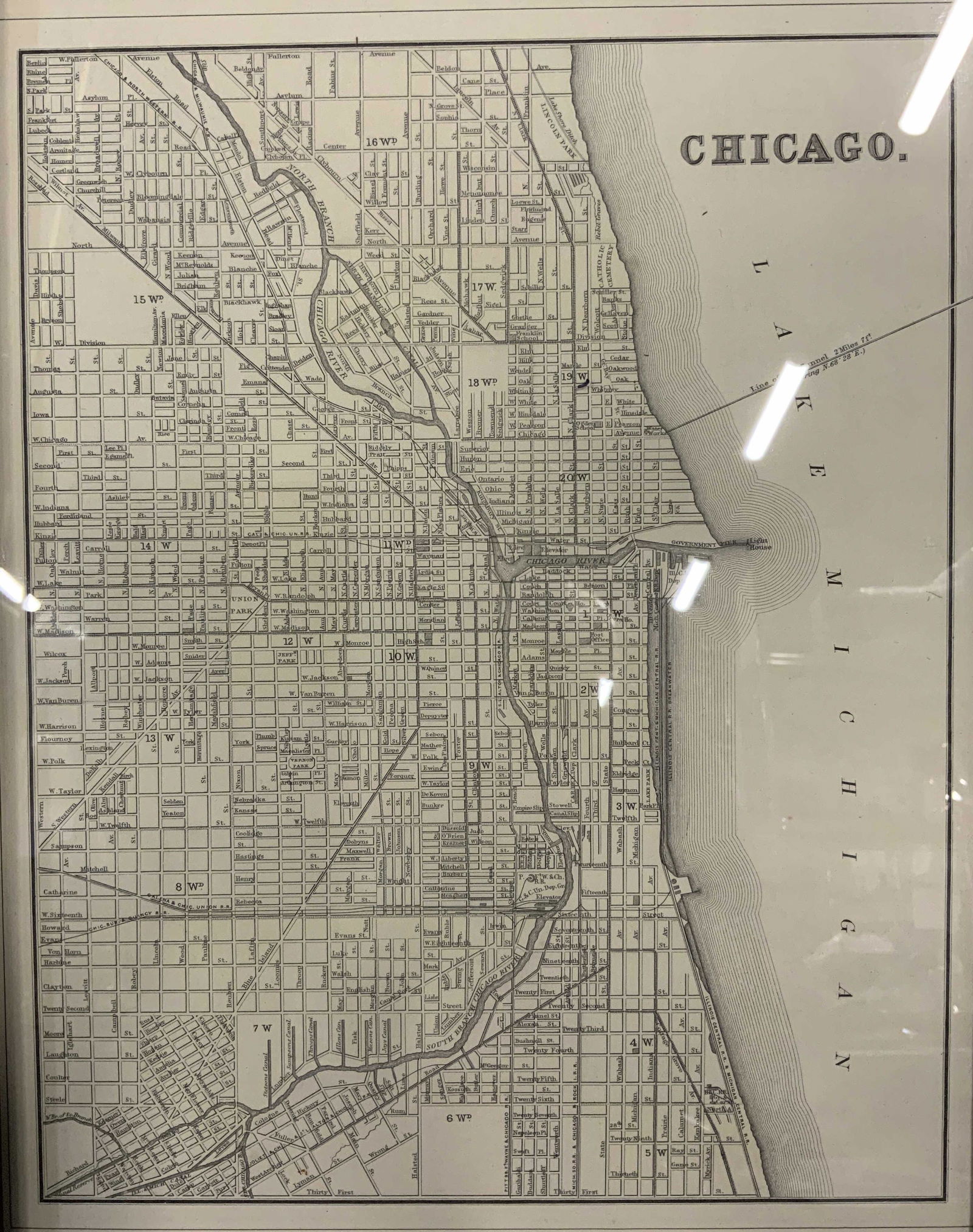 William Bradley & Bros Double Sided Map Chicago (1 of 13)