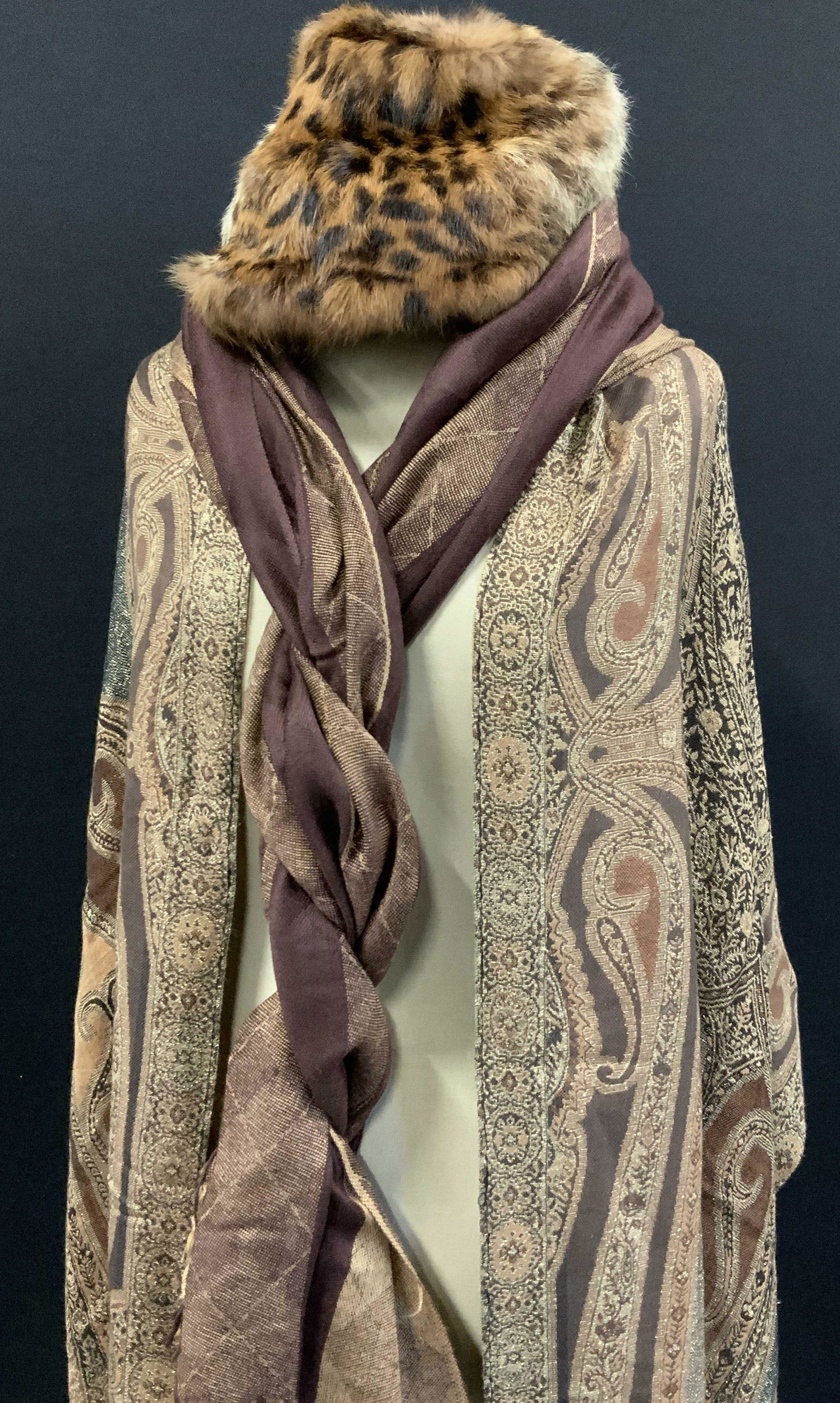 Ladies Rabbit Fur Hat, Fashion Wraps 3 (1 of 8)