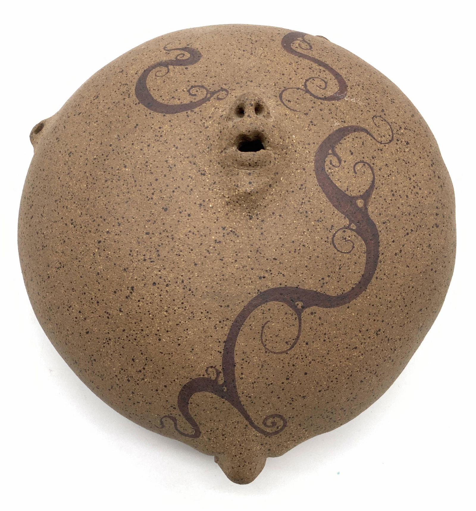 Signed Handmade Ceramic Face Oddity (1 of 11)