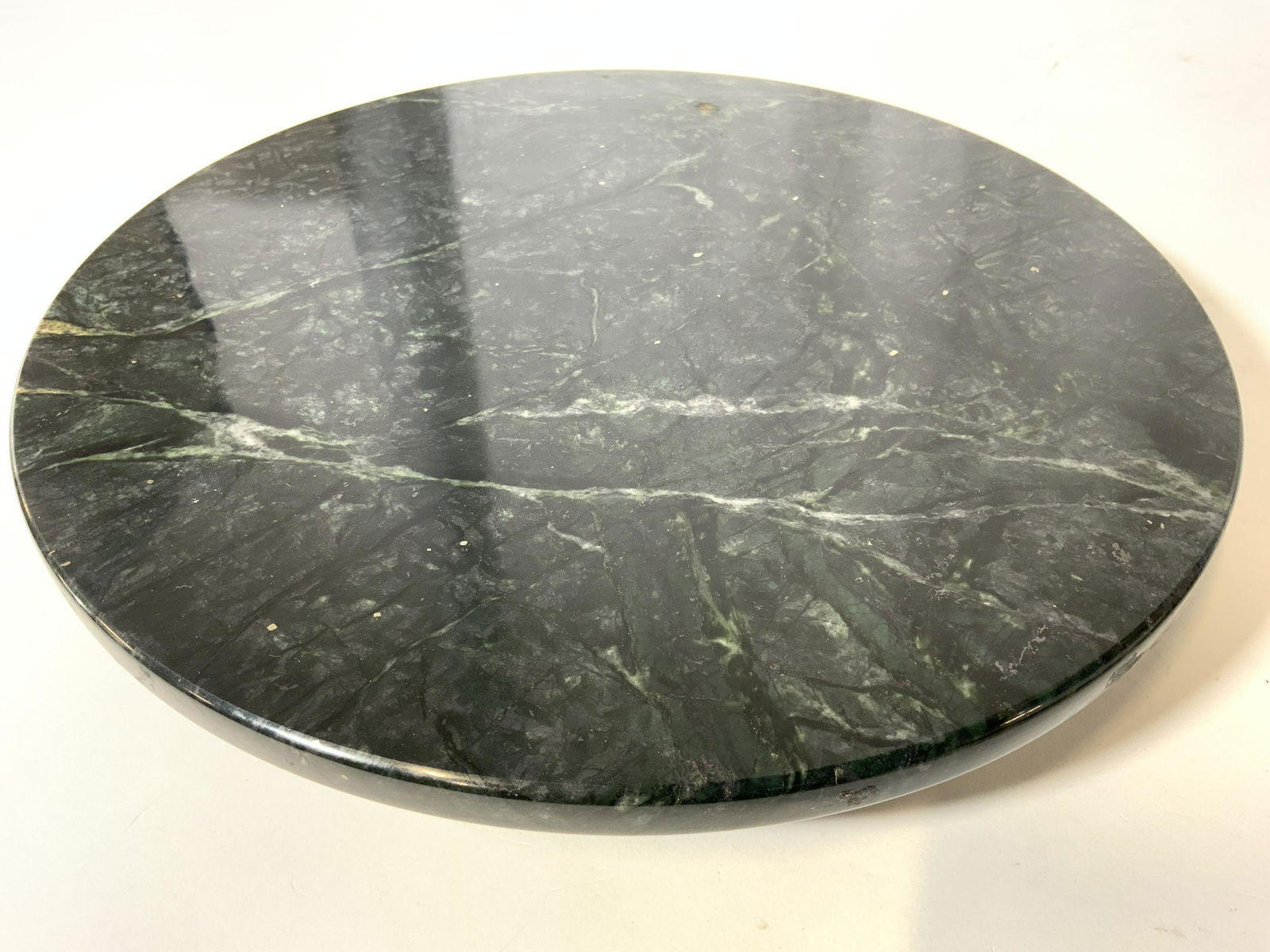 Marble Top Lazy Susan W Wooden Base (1 of 6)