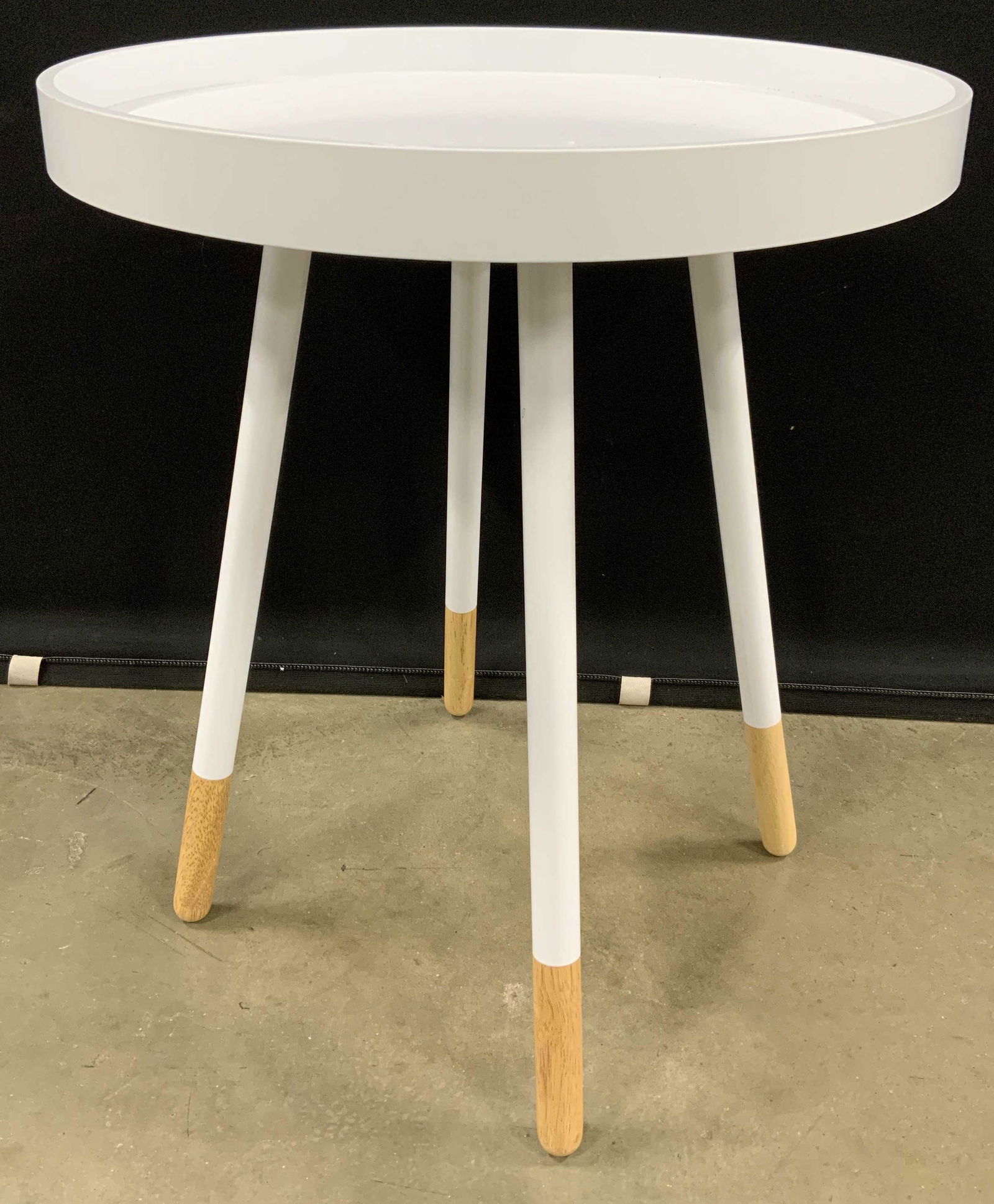 Circular Wooden Side Table (1 of 5)