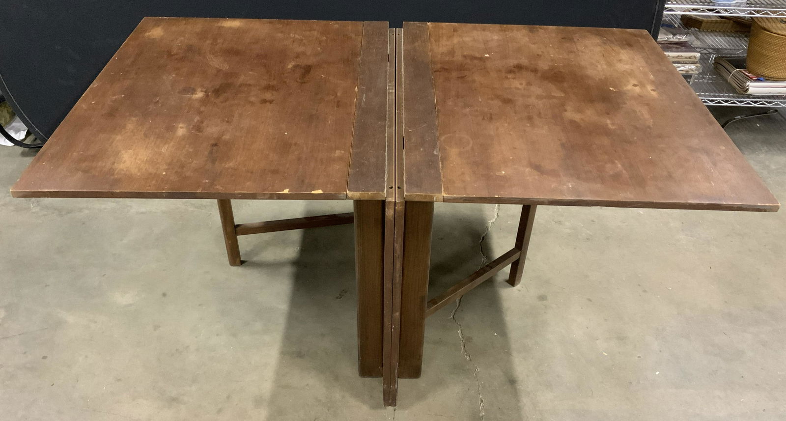 Antique Collapsible Wooden Dining Table (1 of 11)
