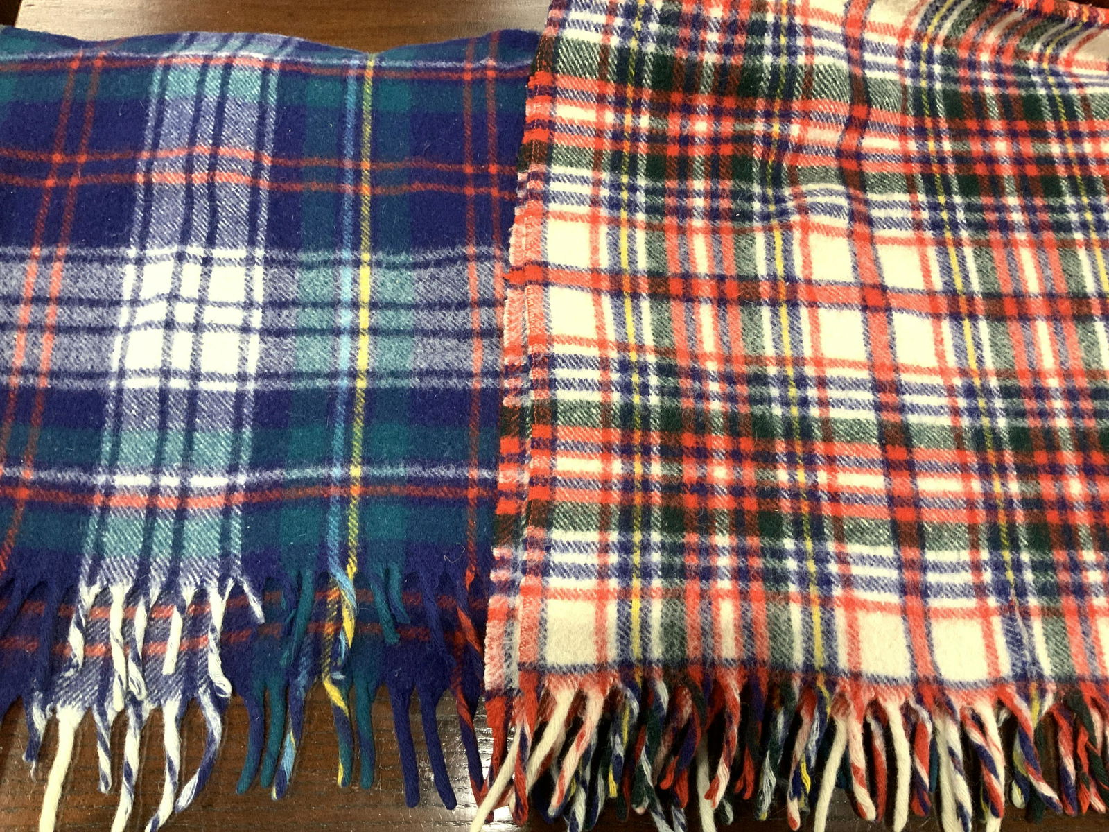 Group 2 A Wynn Plaid Wool Throws with Tassels (1 of 7)