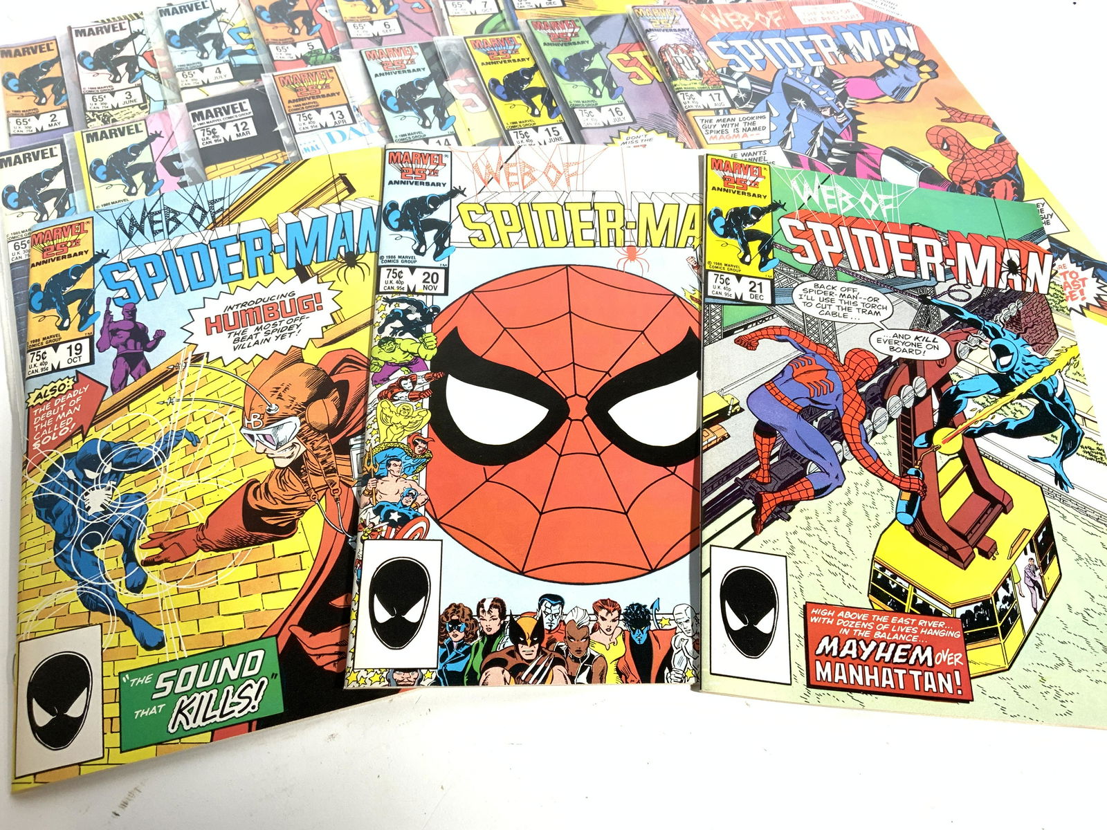 Group Lot Vintage Web of Spider-Man Comics (1 of 9)