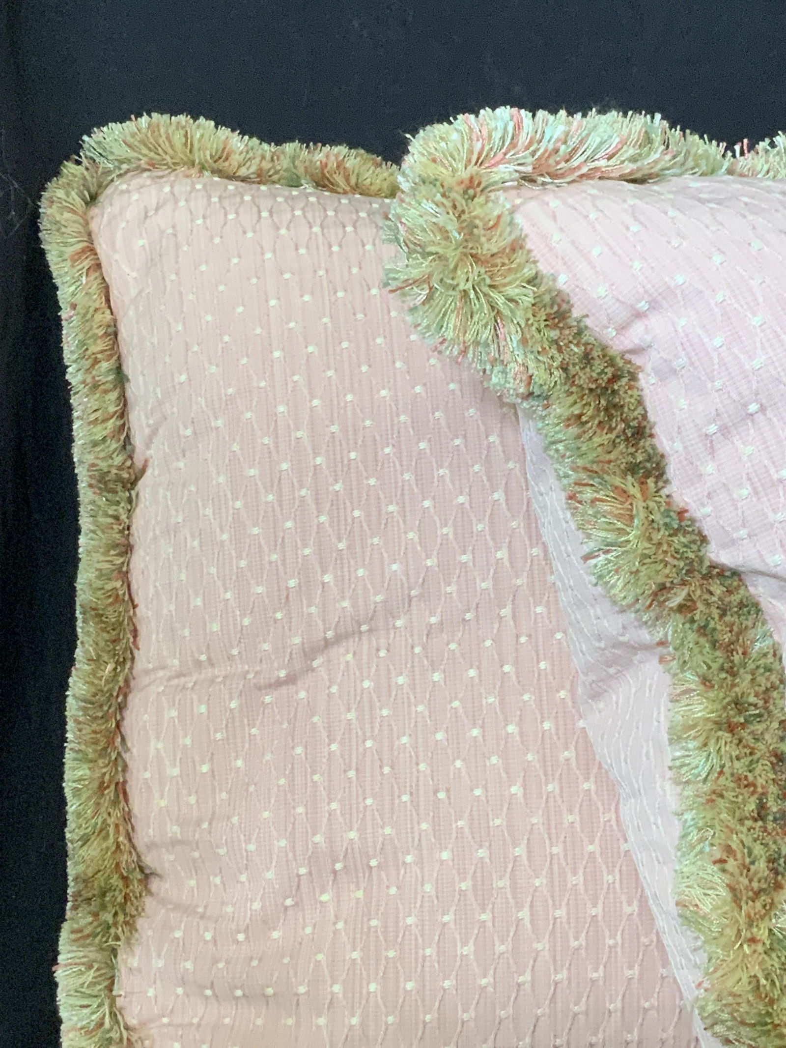 Pair Lux Pink Jacquard Custom Made Feather Pillows (1 of 8)