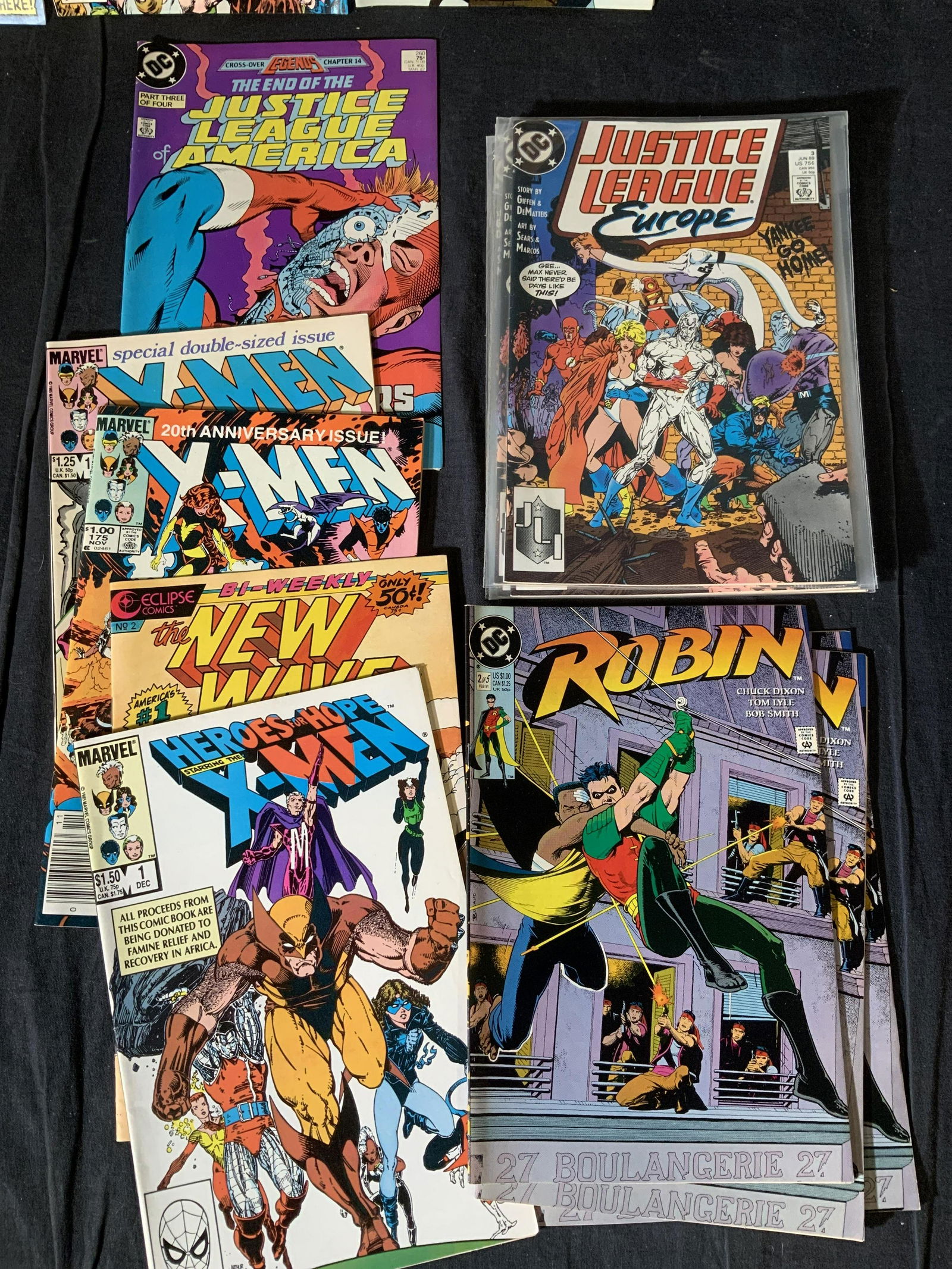 Collect Vtg Comic Books MOS,Robin, Justice League (1 of 7)