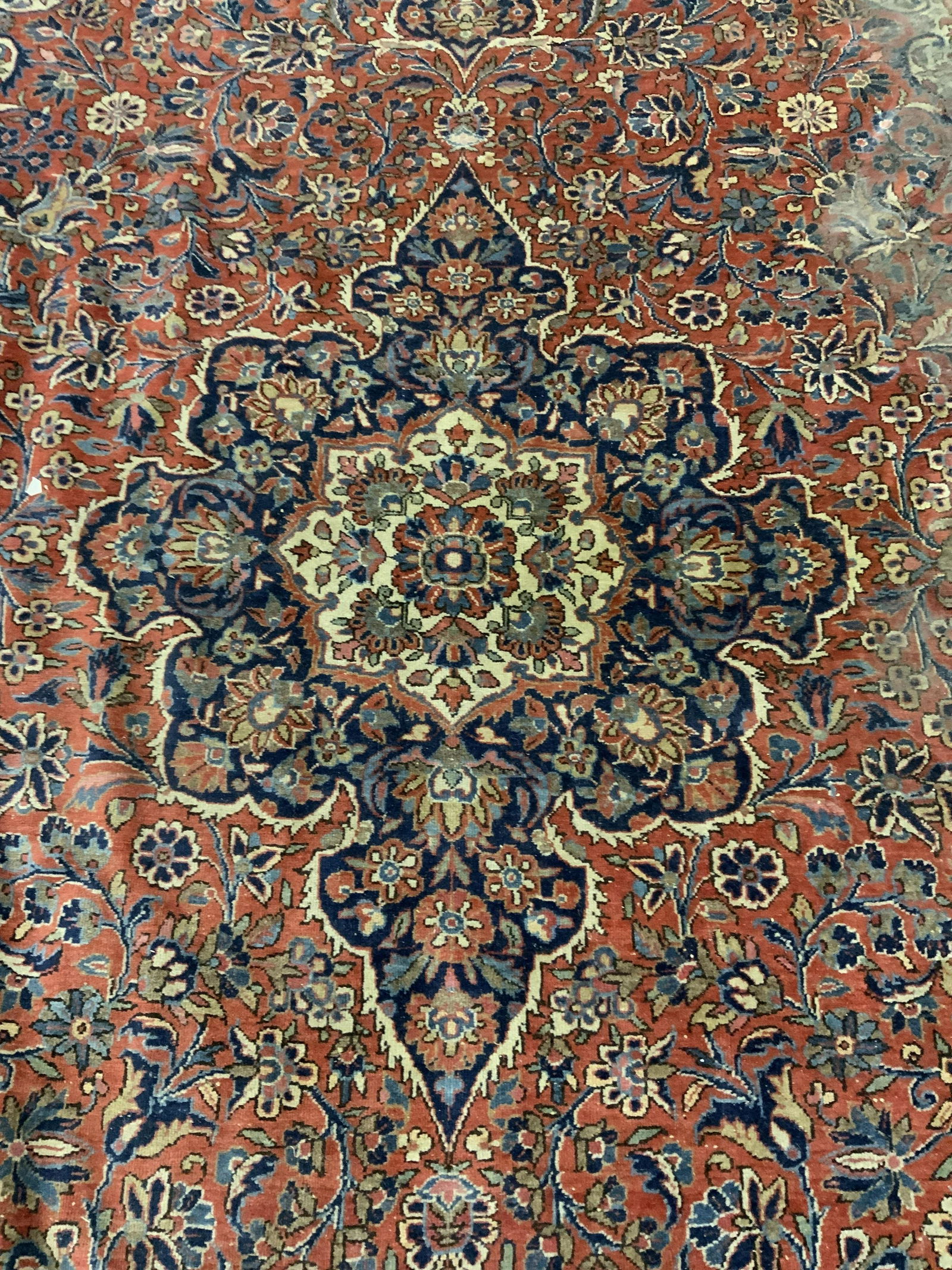 Vintage Oversized Handmade Oriental Wool Rug (1 of 9)