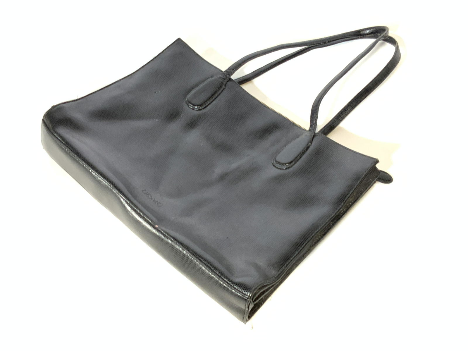 Vntg DESMO Italian Black Leather Style Purse (1 of 10)