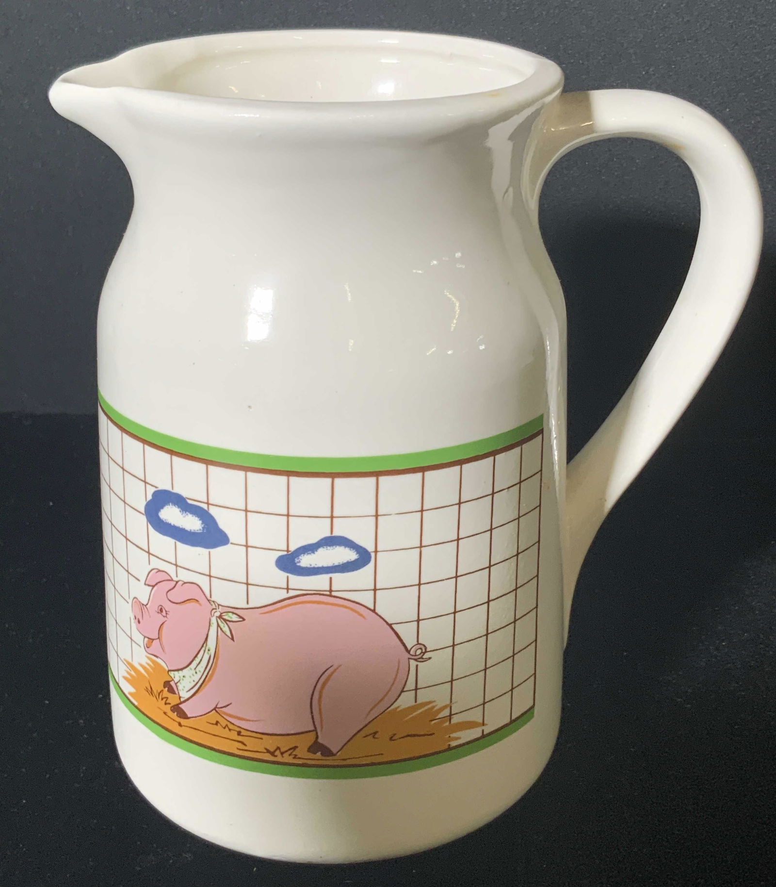 Vintage Ceramic Pig Motif Pitcher (1 of 8)