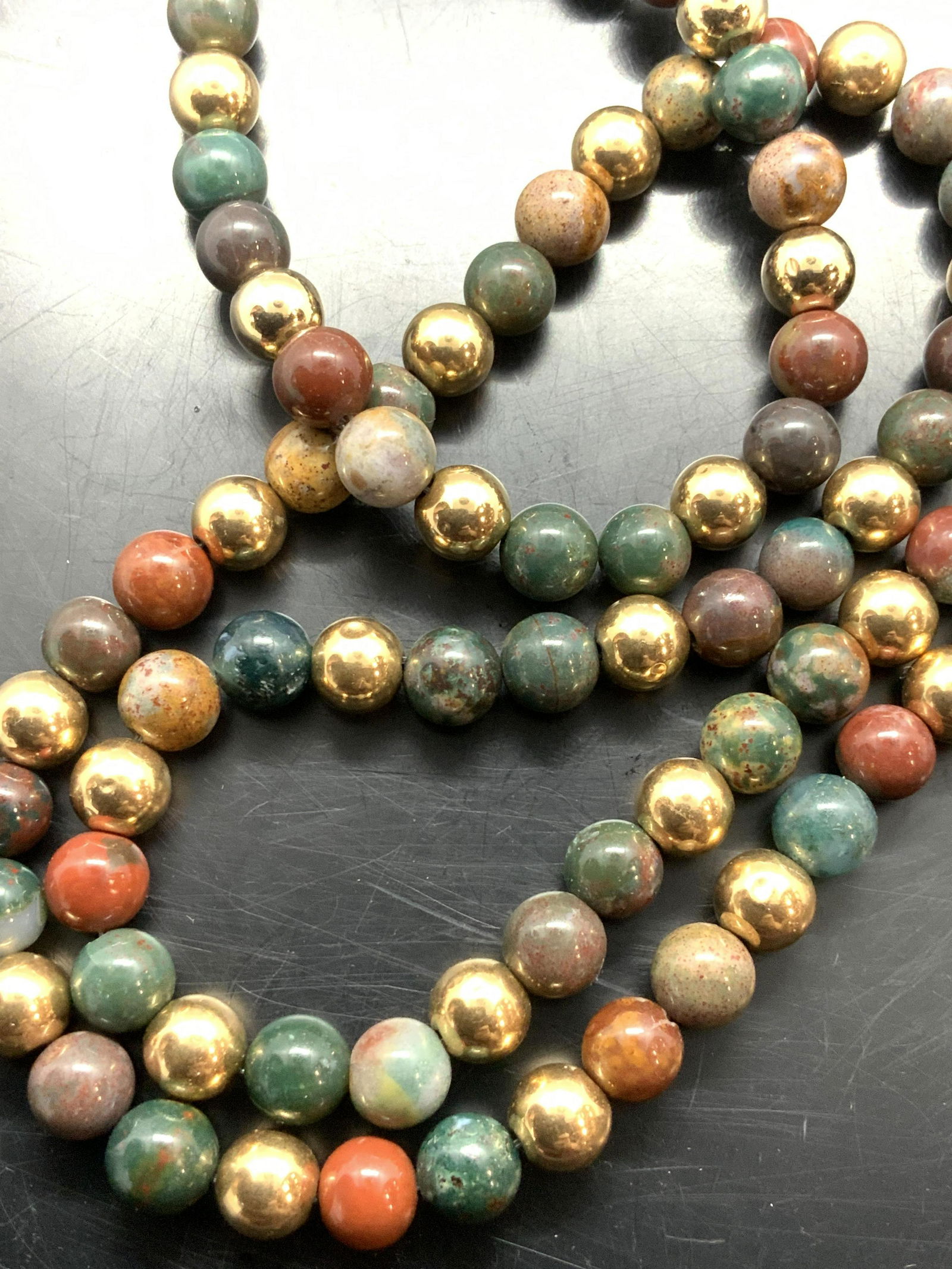 Natural Stone Bead Jewelry Set 2 w Box (1 of 9)