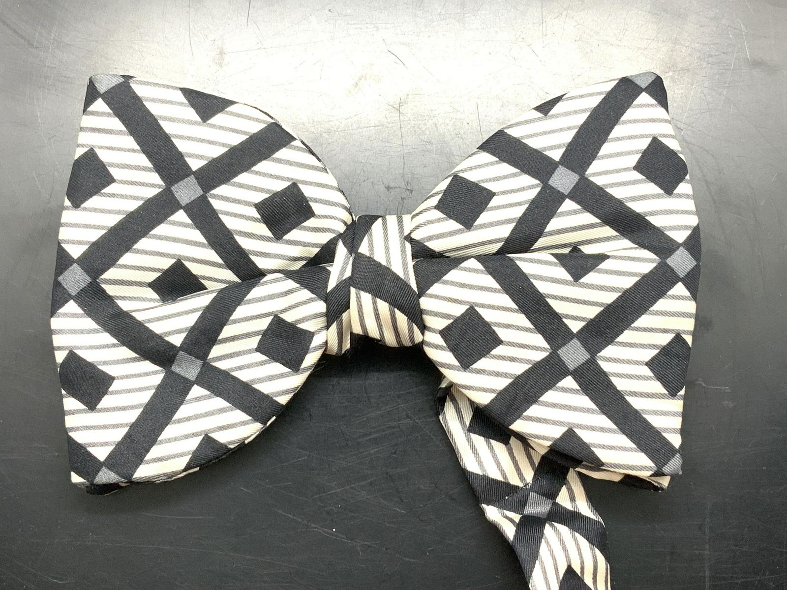 Hahne & Co Silk Adjustable Bow Tie, England (1 of 6)