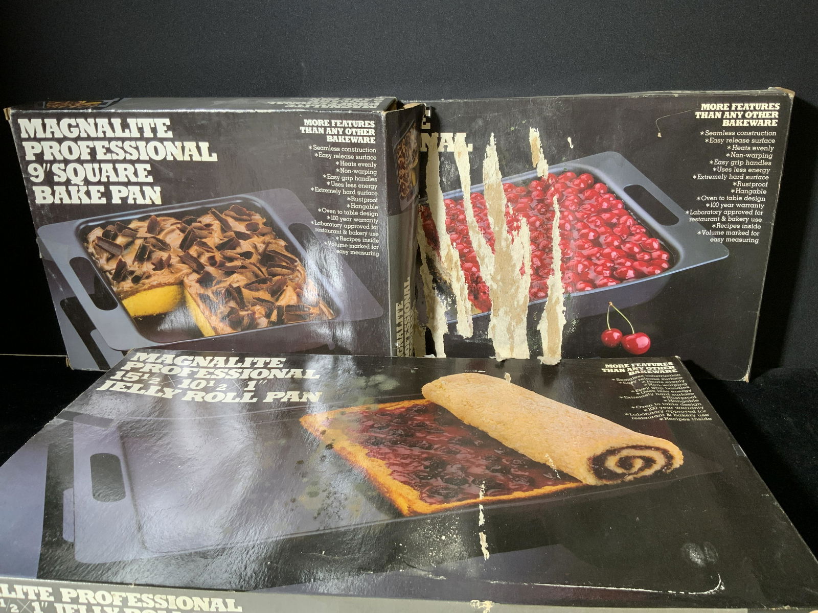 Lot 3 Magnalite Baking Pans, Original Boxes (1 of 8)