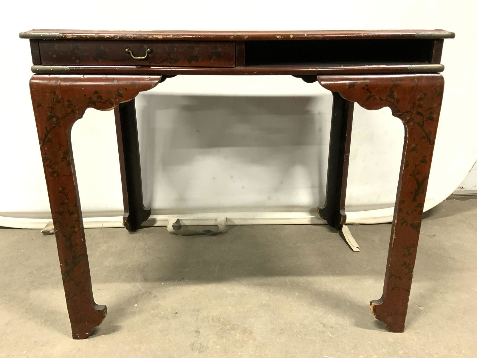 Vintage Lacquered Wooden Asian Desk (1 of 11)