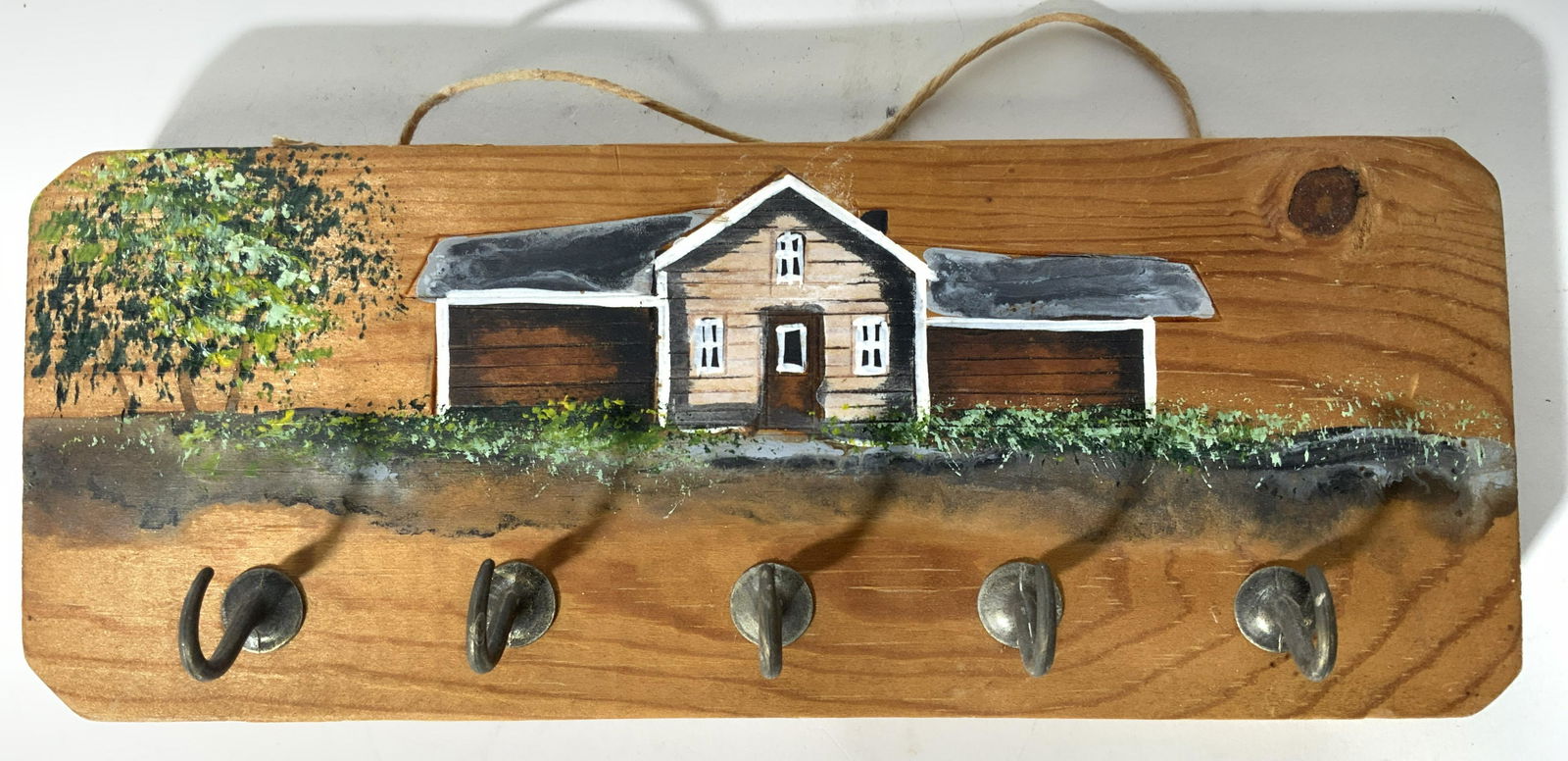 Lot 2 Key Hook & Wood Wall Carving (1 of 7)