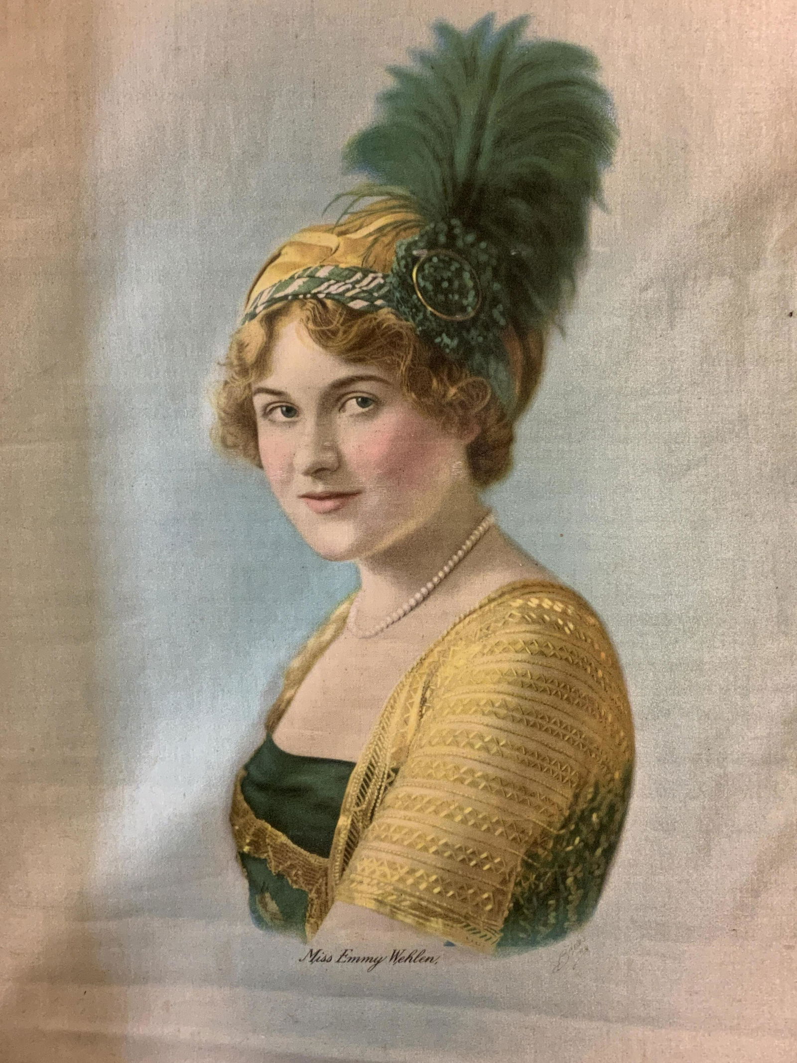 Portrait Print on Fabric of Miss Emmy Welhen (1 of 7)