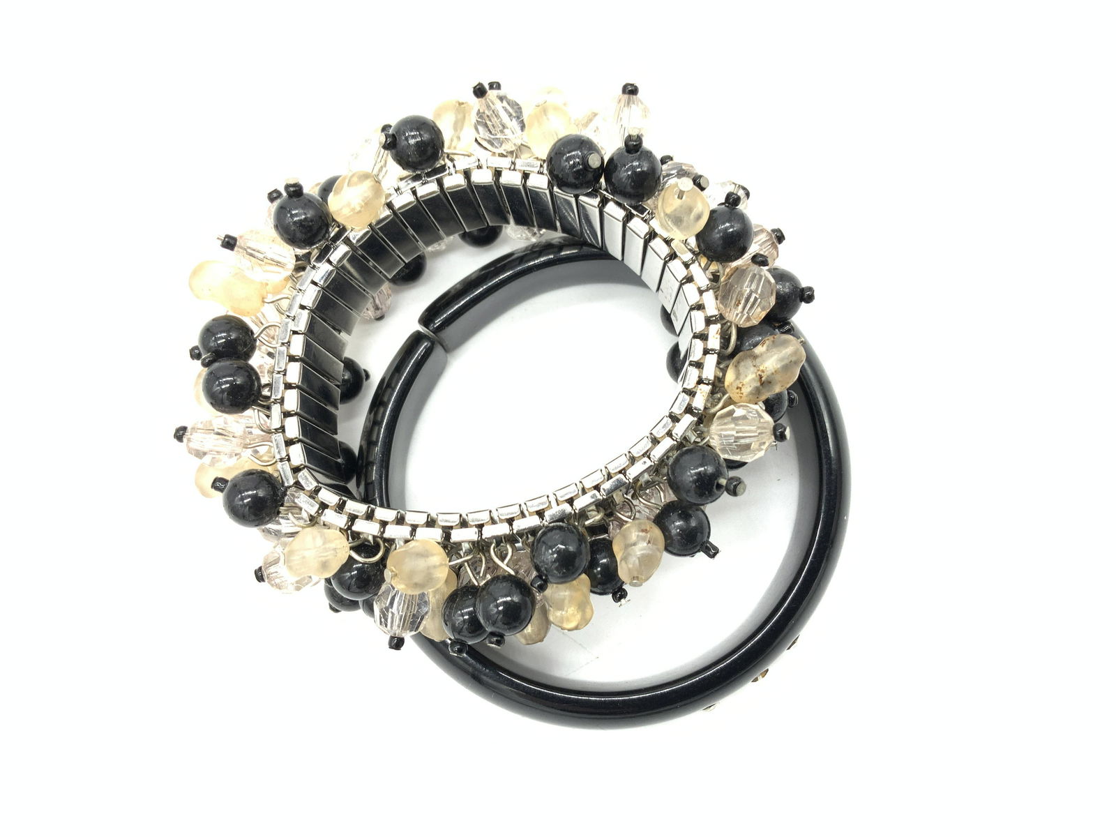 2 Costume Jewelry Vintage Bangle Bracelets (1 of 5)