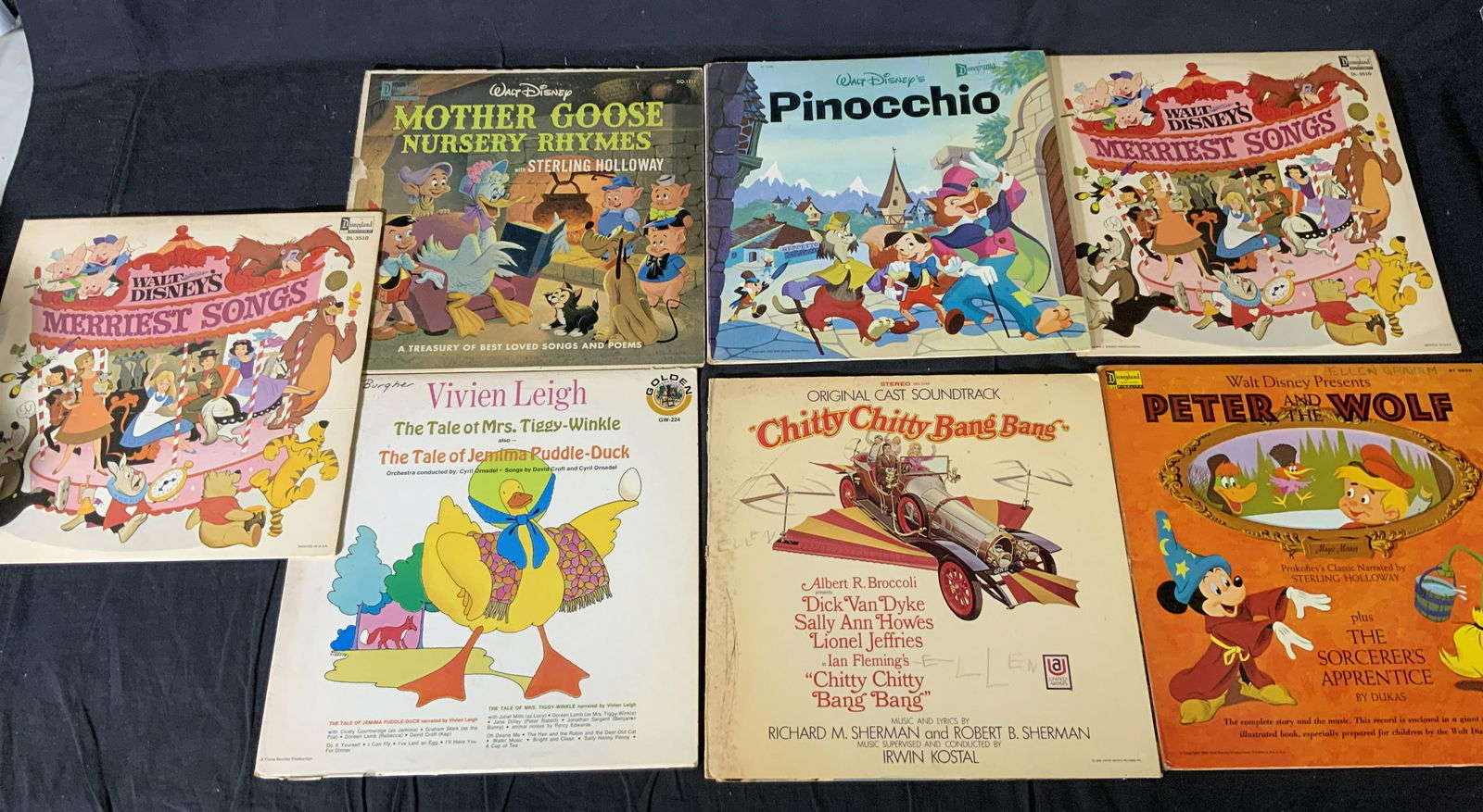 Lot 7 Vintage Disney and Children’s Vinyl Records (1 of 5)