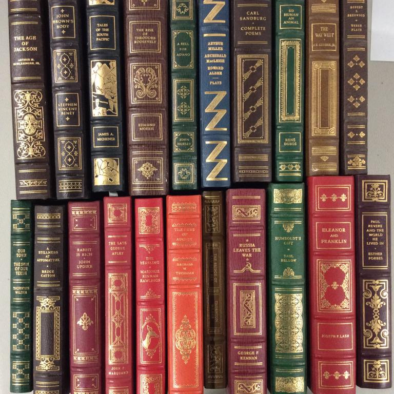 Autographed book set Leather bound W gold tone (1 of 7)