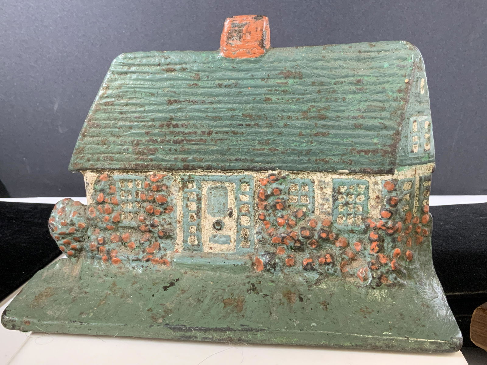 English Cottage Painted Vintage Iron Doorstop (1 of 5)