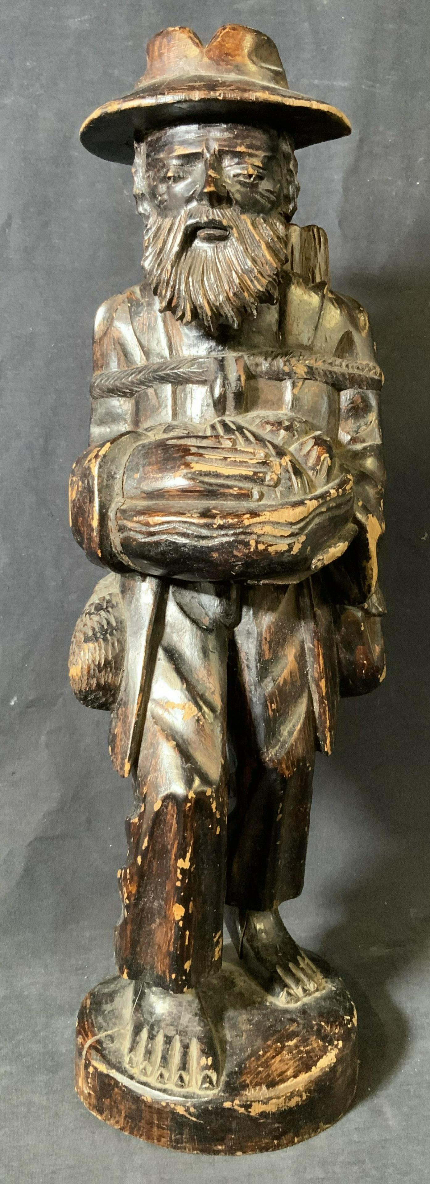 Wooden Sculpture of Old Man (1 of 7)