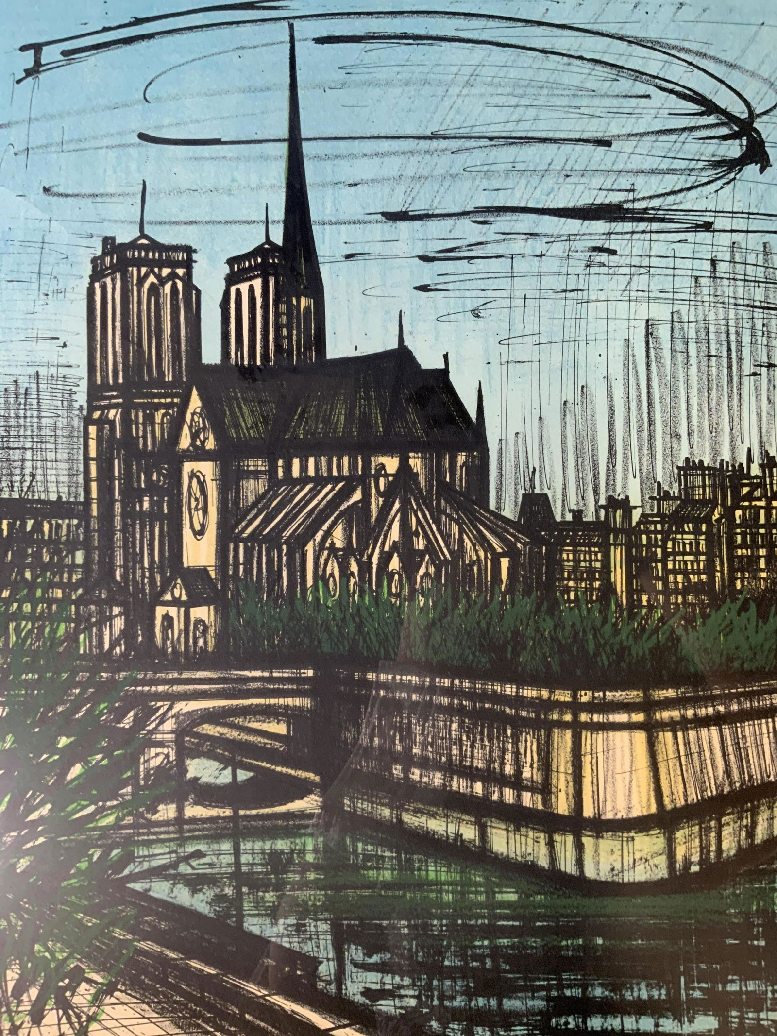 BERNARD BUFFET Notre Dame Lithograph (1 of 7)