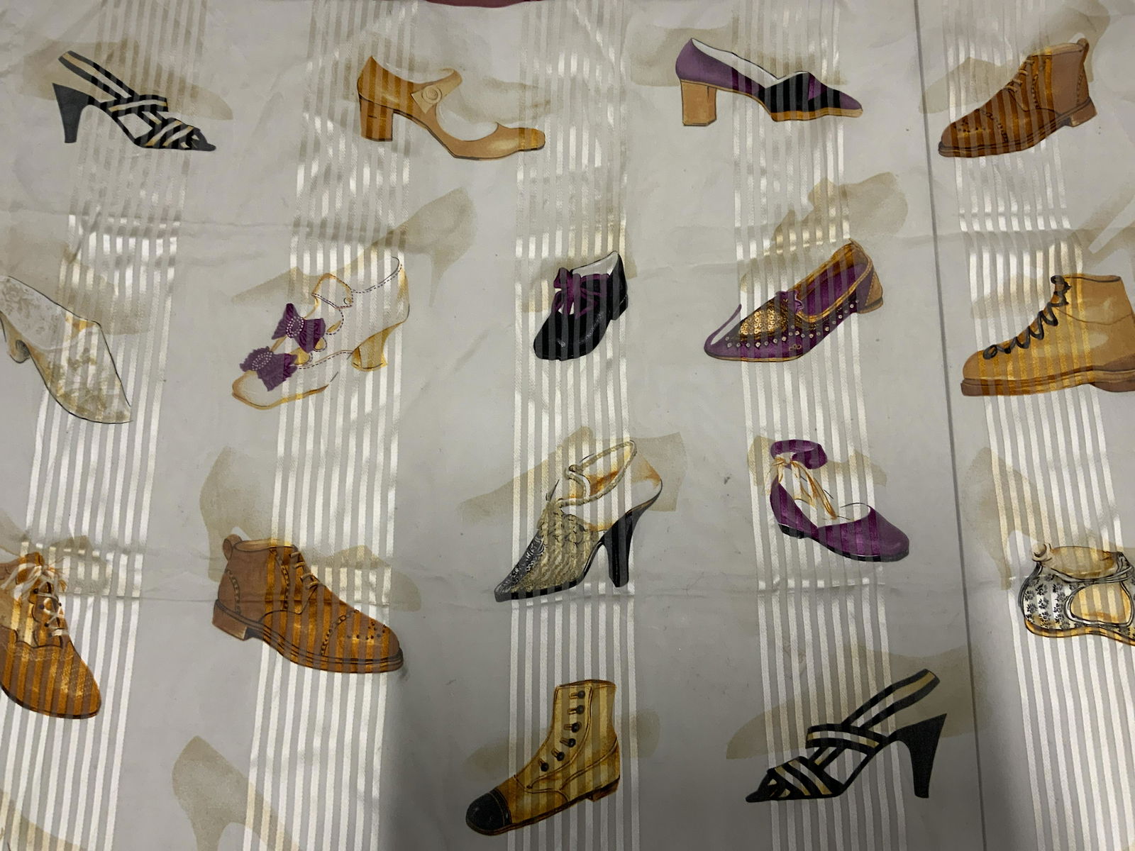 BALLY Shoe Patterned Silk Scarf (1 of 5)