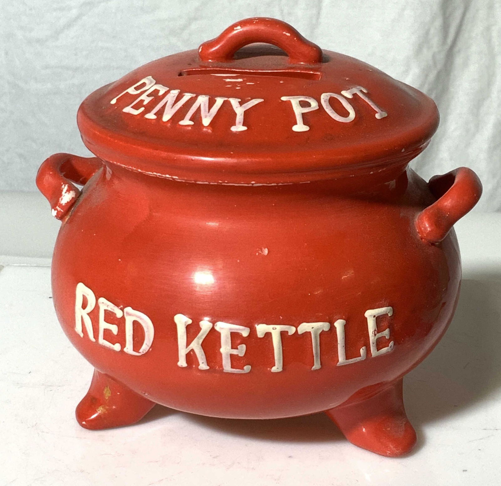 Vintage Collectible Lego Red Kettle Penny Pot (1 of 6)