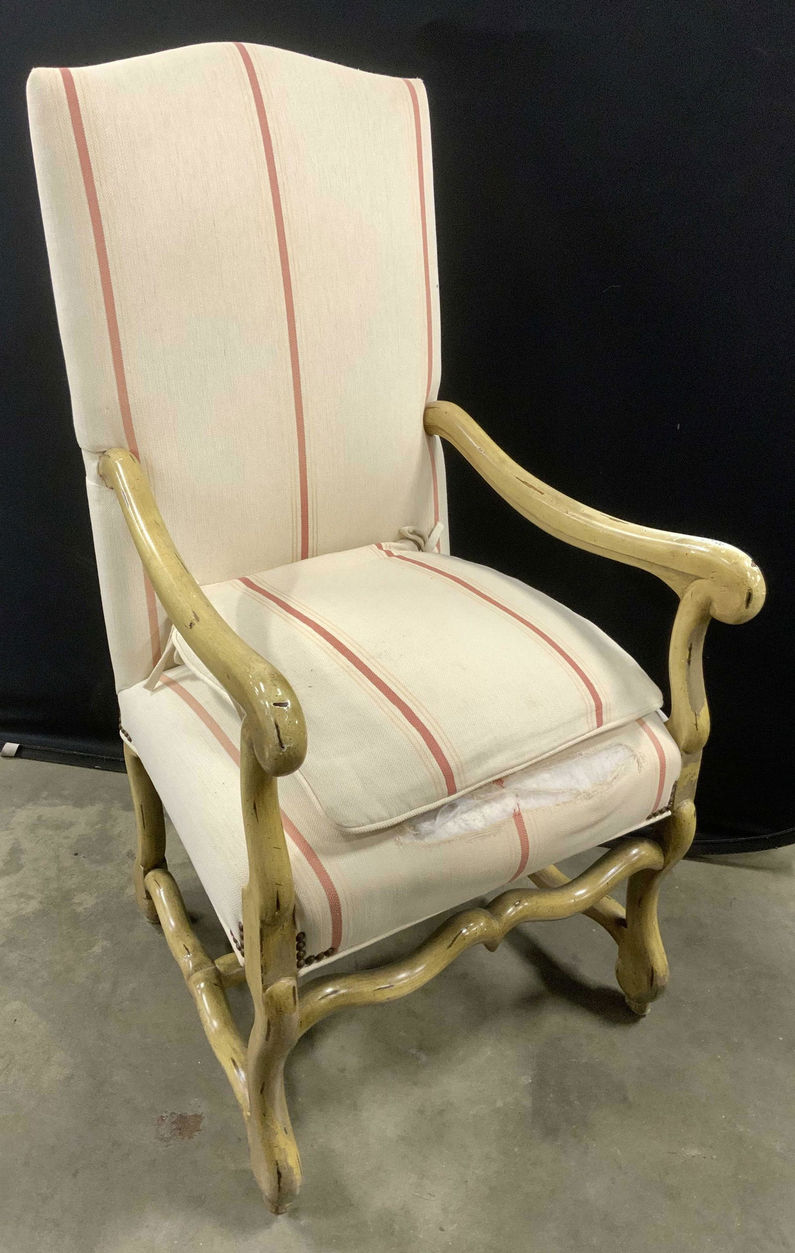 Custom Upholstered Continental Baroque Armchair (1 of 13)