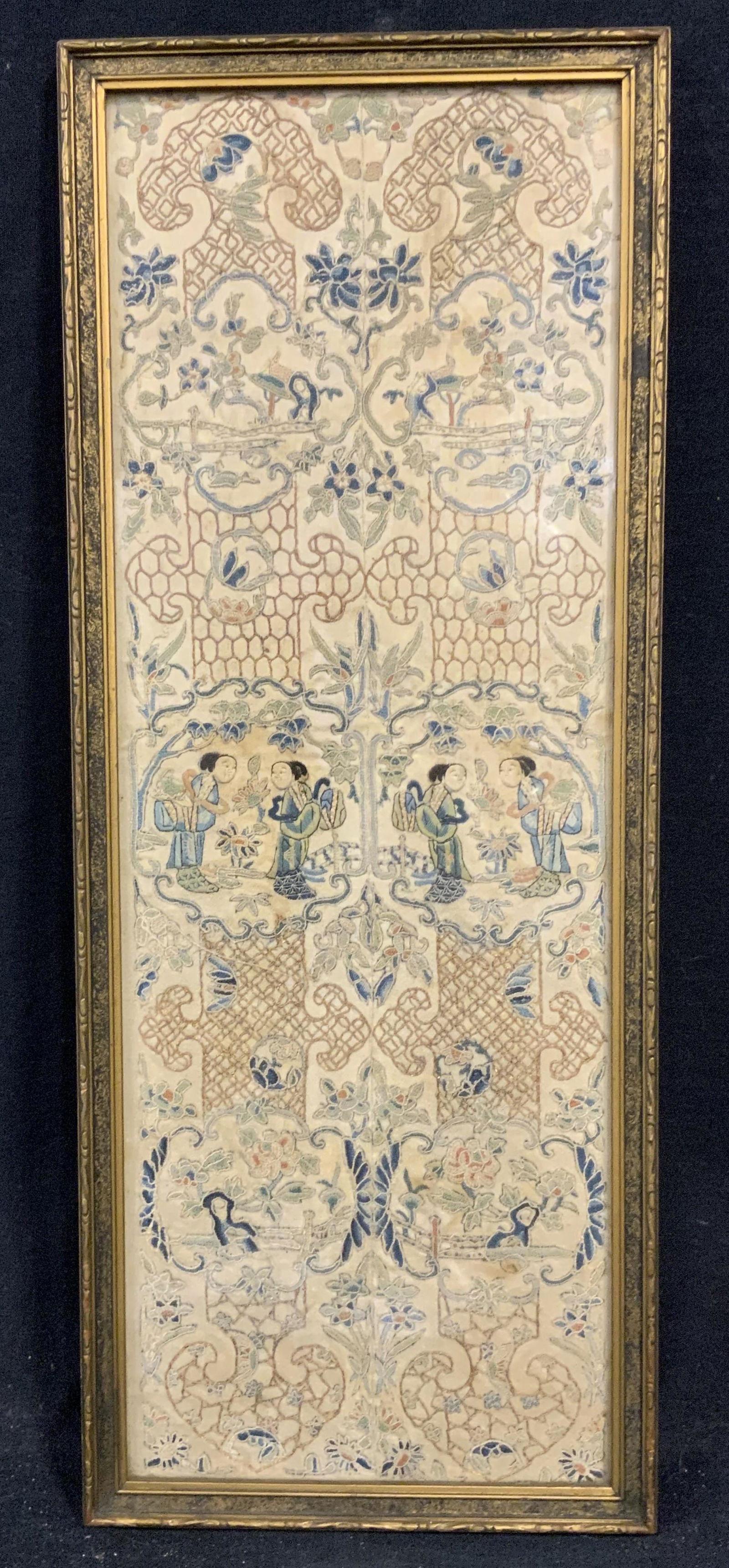 Framed Asian Embroidery Artwork (1 of 5)