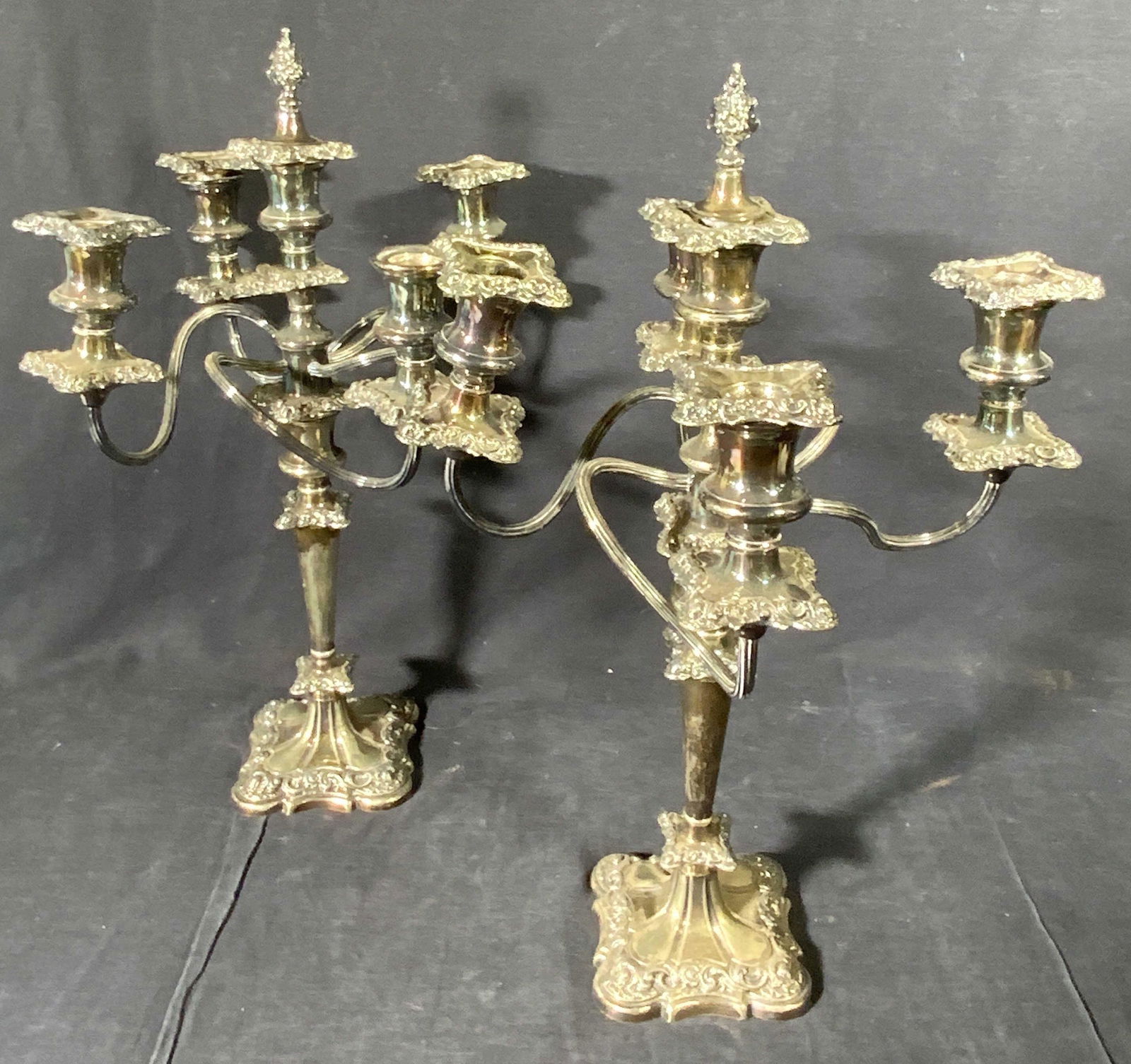 Pair Vintage GORHAM Silver Plated Candelabras (1 of 13)
