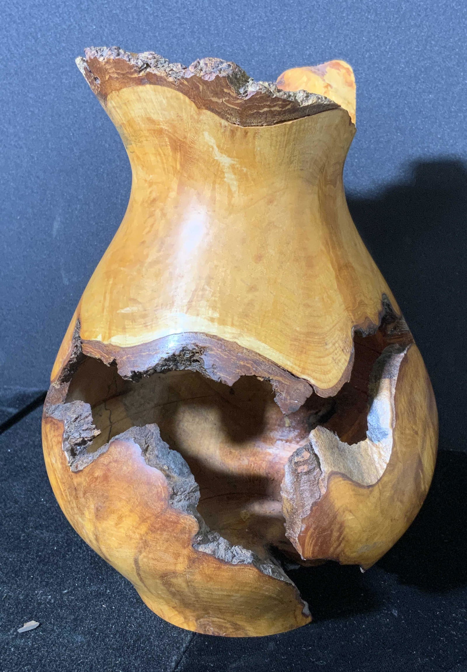 S LEWINSHTEIN Burl Wood Tabletop Accessory (1 of 6)